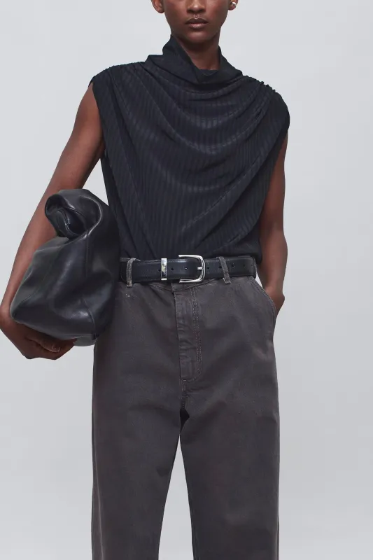 Penny Draped Top in Striped Viscose sold by Kall Meyer