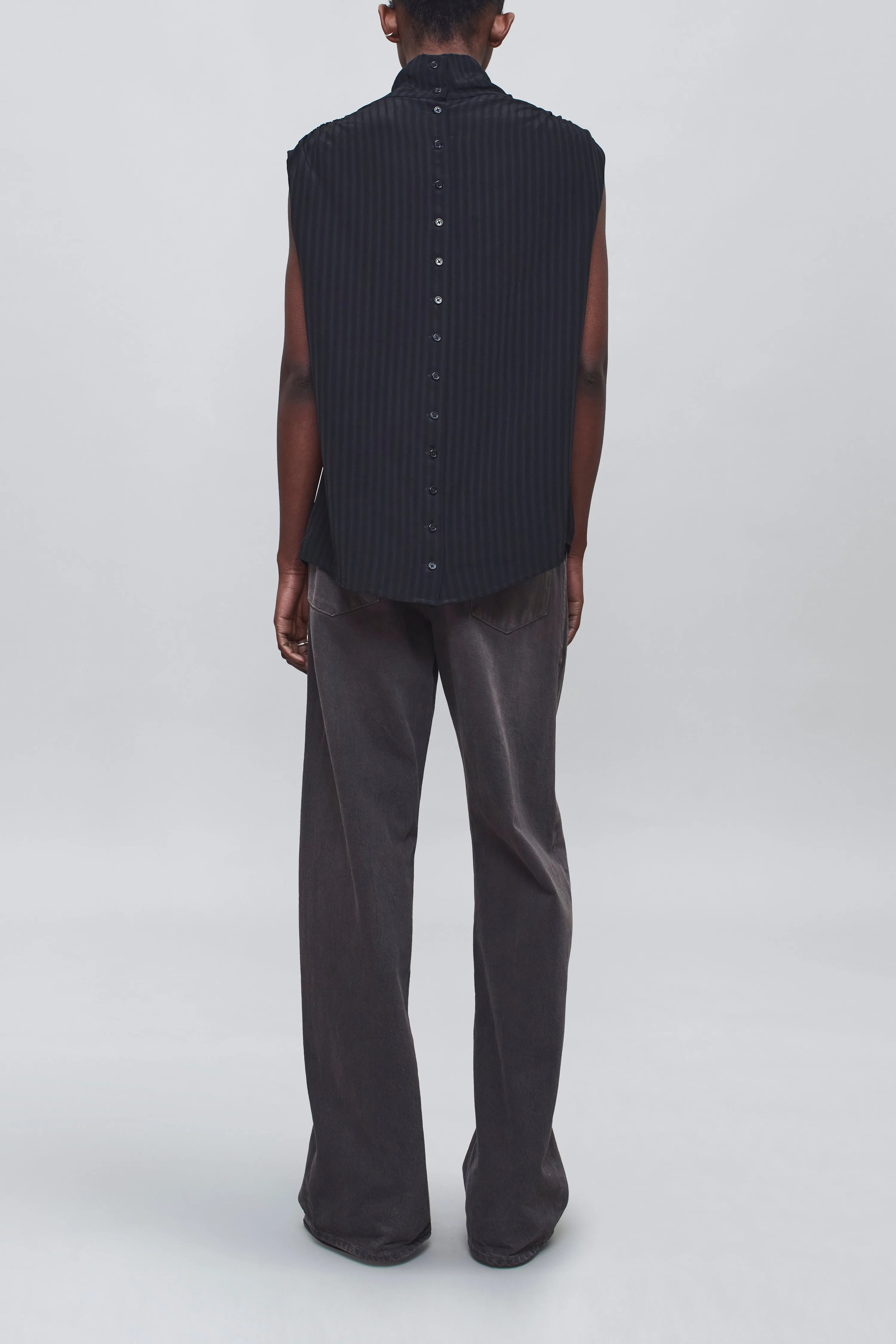 Penny Draped Top in Striped Viscose sold by Kall Meyer product image thumbnail 4