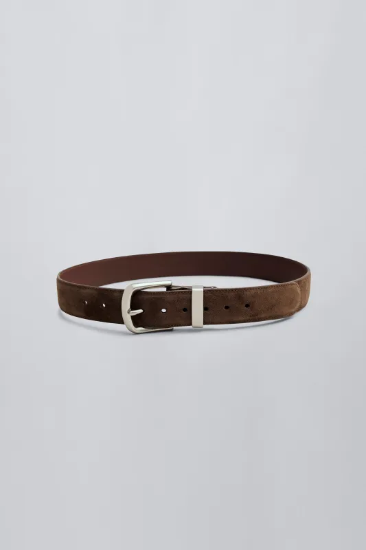 Johnson Belt in Suede sold by Kall Meyer