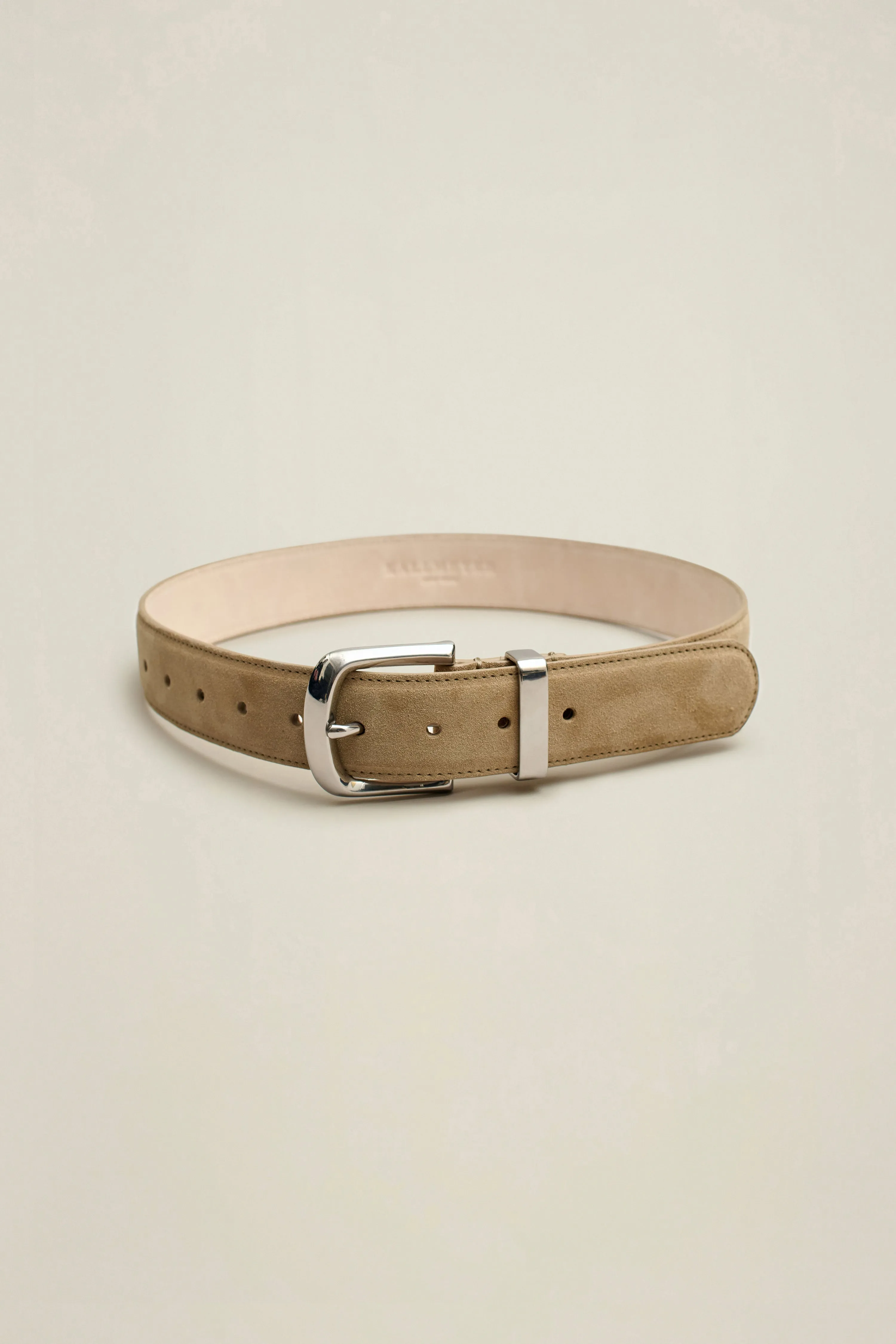 Johnson Belt in Calf Suede sold by Kall Meyer