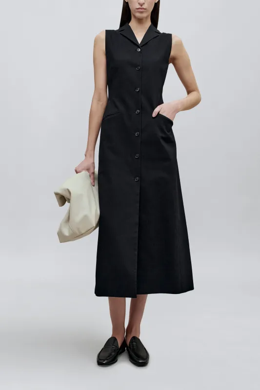 Holland Dress in Stretch Knit Suiting made by Kall Meyer