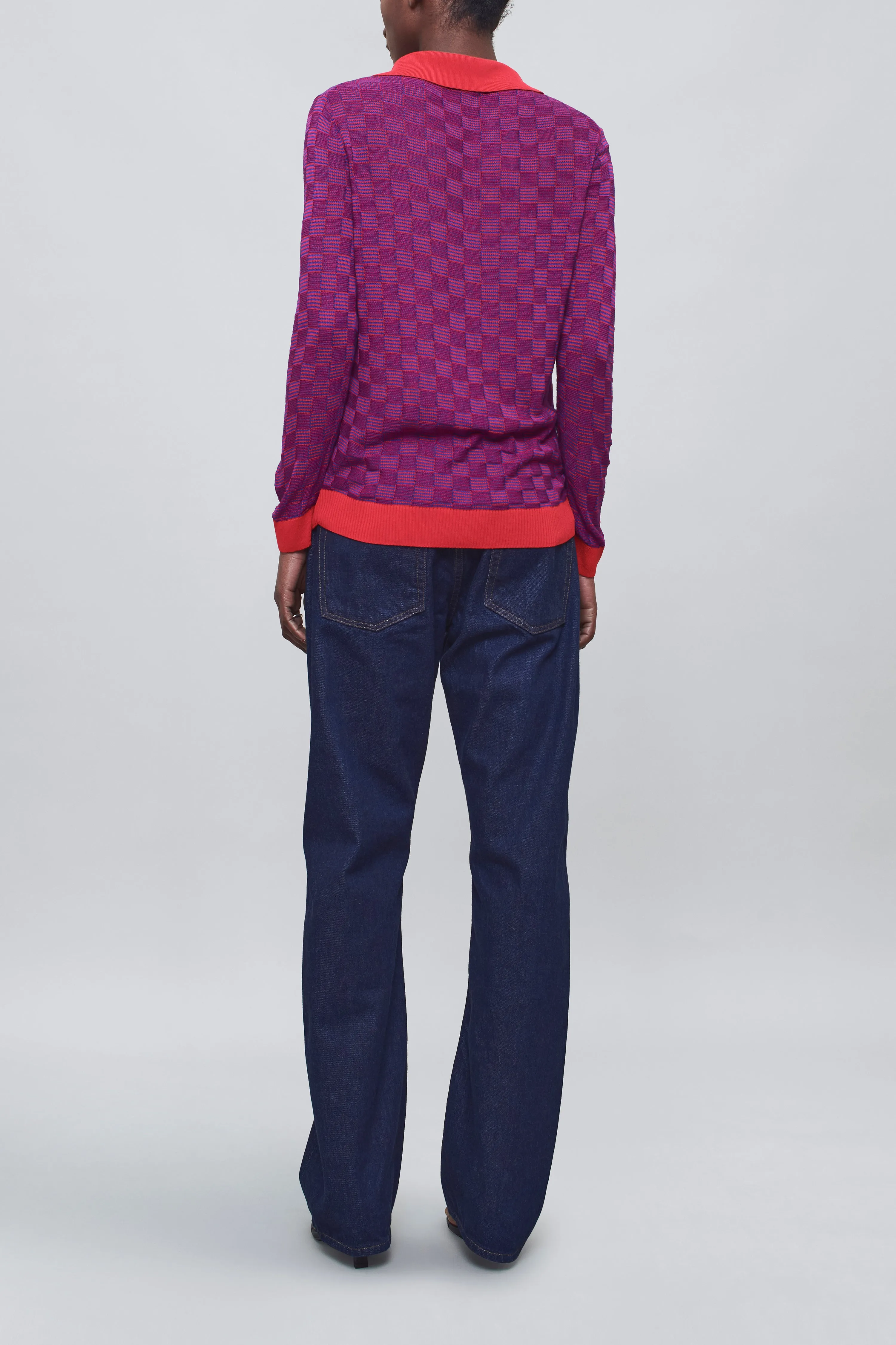 Caleb Polo in Slinky Gingham sold by Kall Meyer product image thumbnail 4