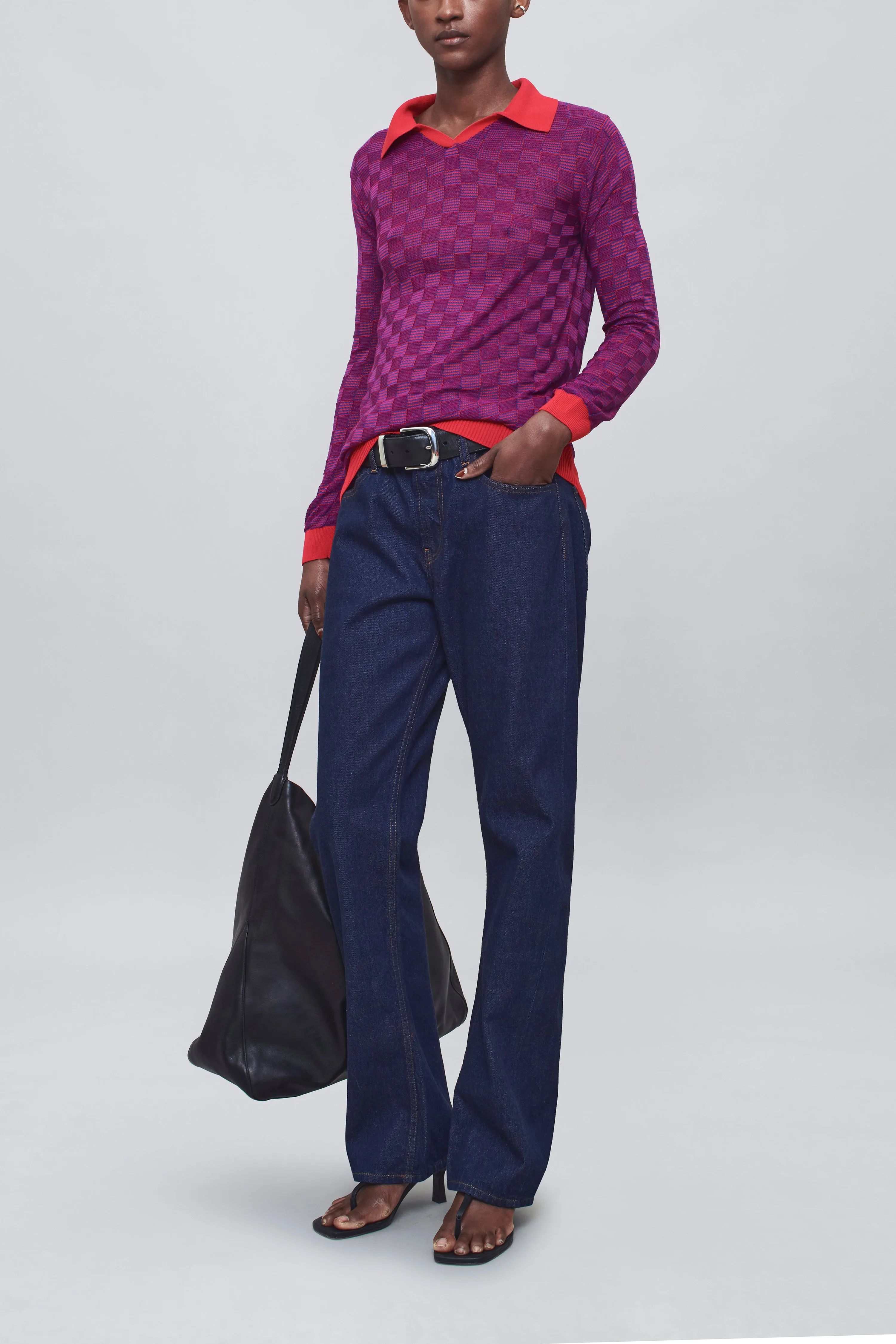 Caleb Polo in Slinky Gingham sold by Kall Meyer product image thumbnail 2