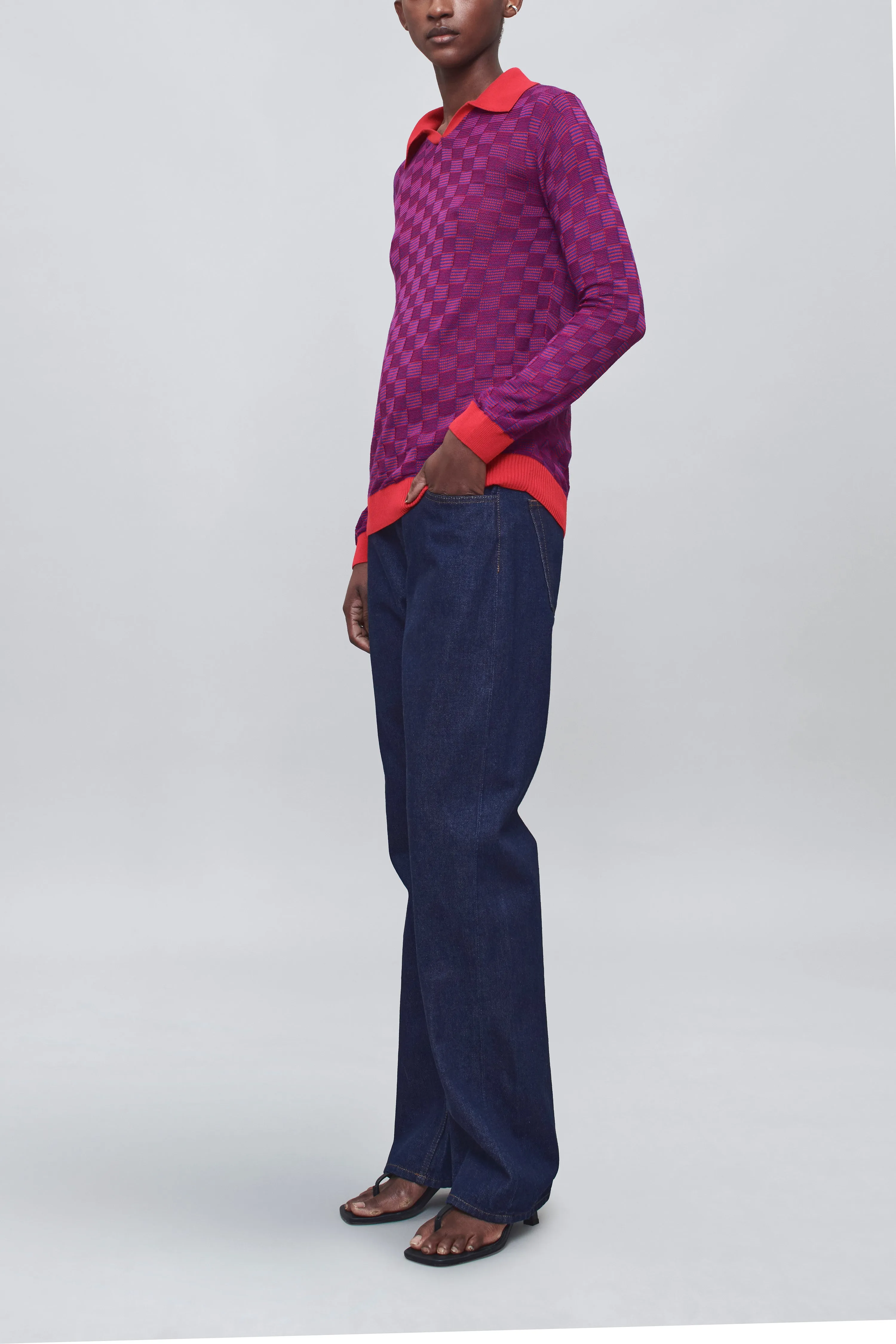 Caleb Polo in Slinky Gingham sold by Kall Meyer product image thumbnail 3