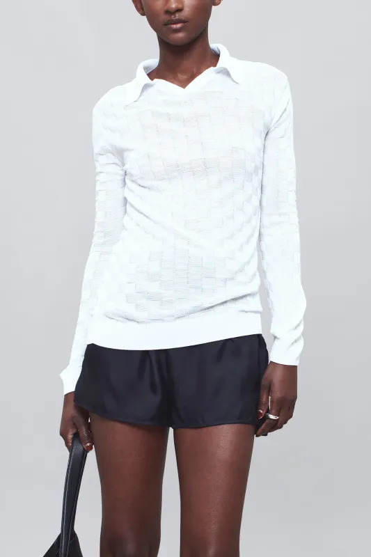 Caleb Polo in Slinky Gingham made by Kall Meyer