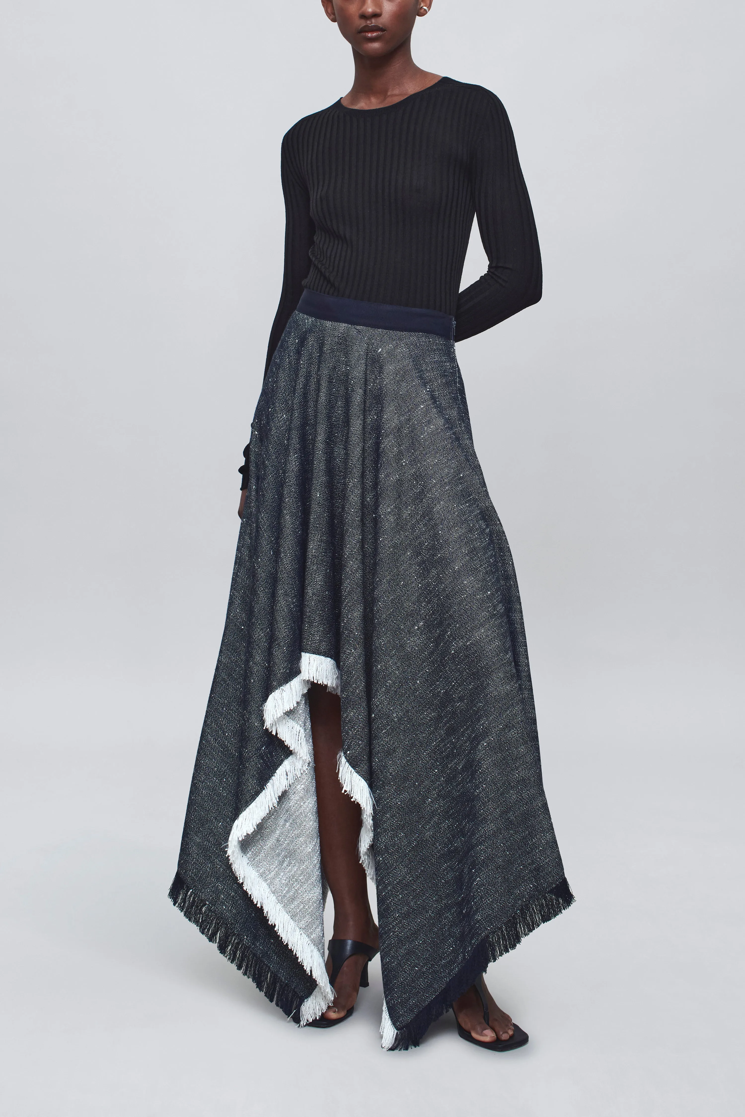 Felicity Cascade Skirt in Pepper Tweed sold by Kall Meyer product image thumbnail 2