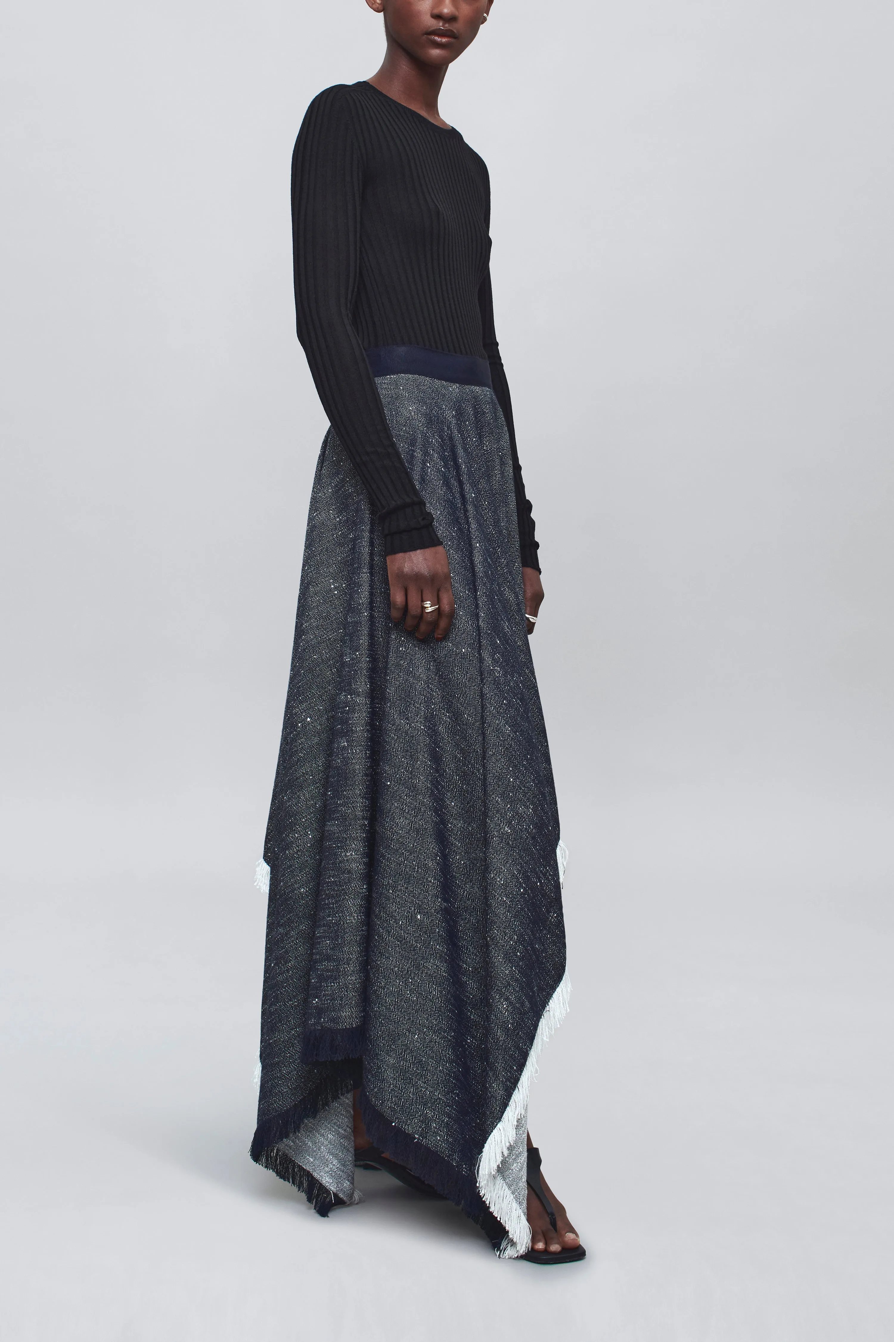 Felicity Cascade Skirt in Pepper Tweed sold by Kall Meyer product image thumbnail 3