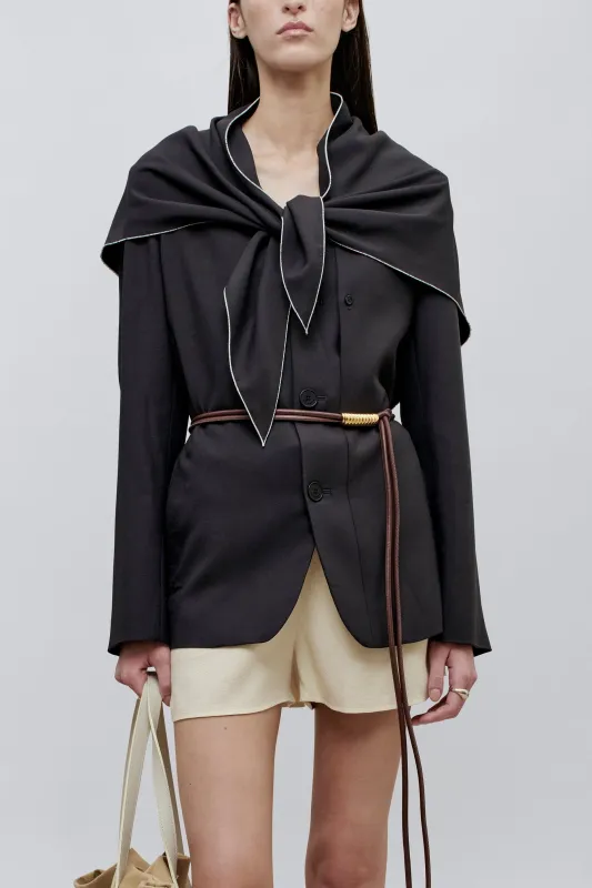 Jamie Scarf Blazer in Stretch Viscose made by Kall Meyer