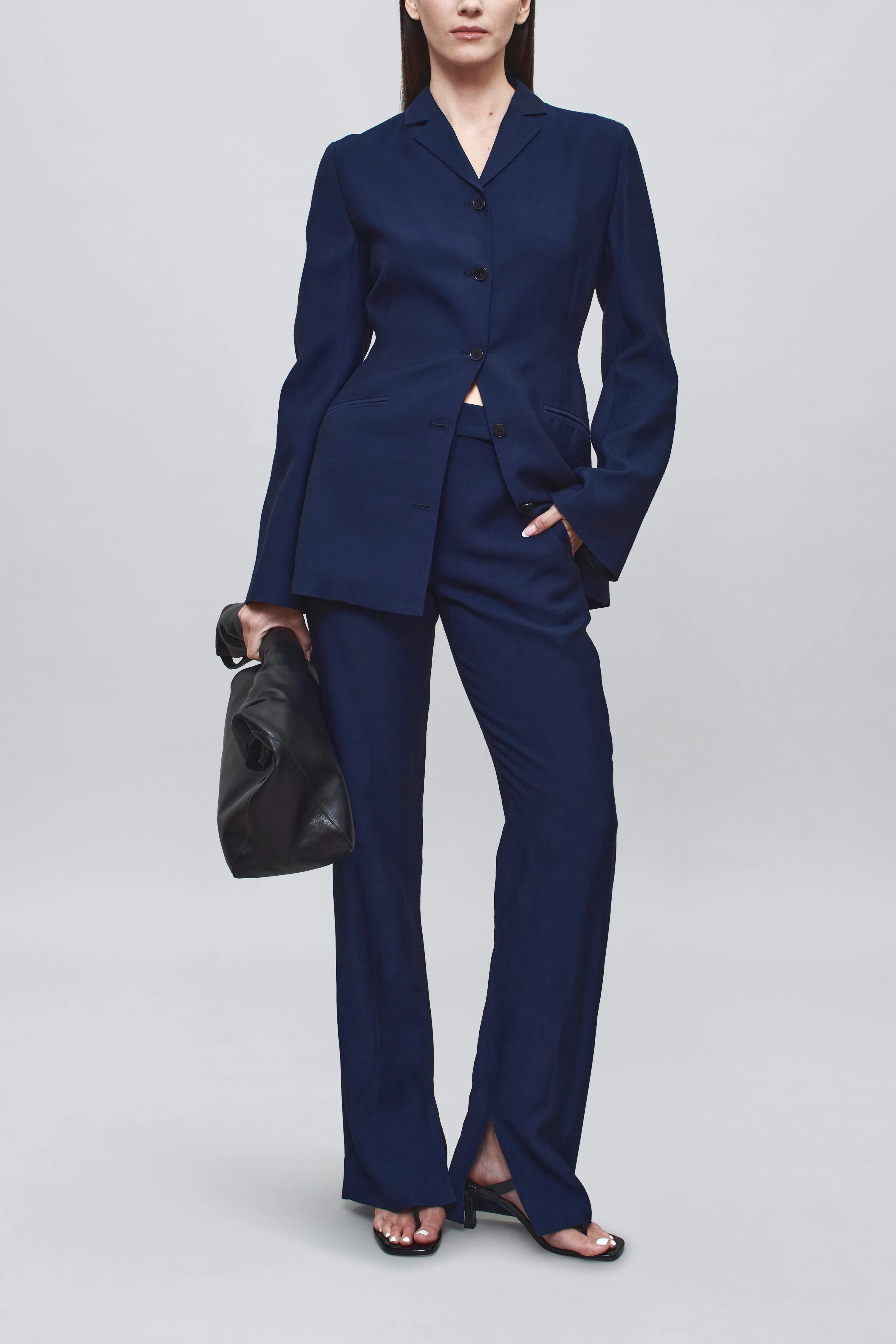 Benny Longline Blazer in Slub Suiting sold by Kall Meyer product image thumbnail 2