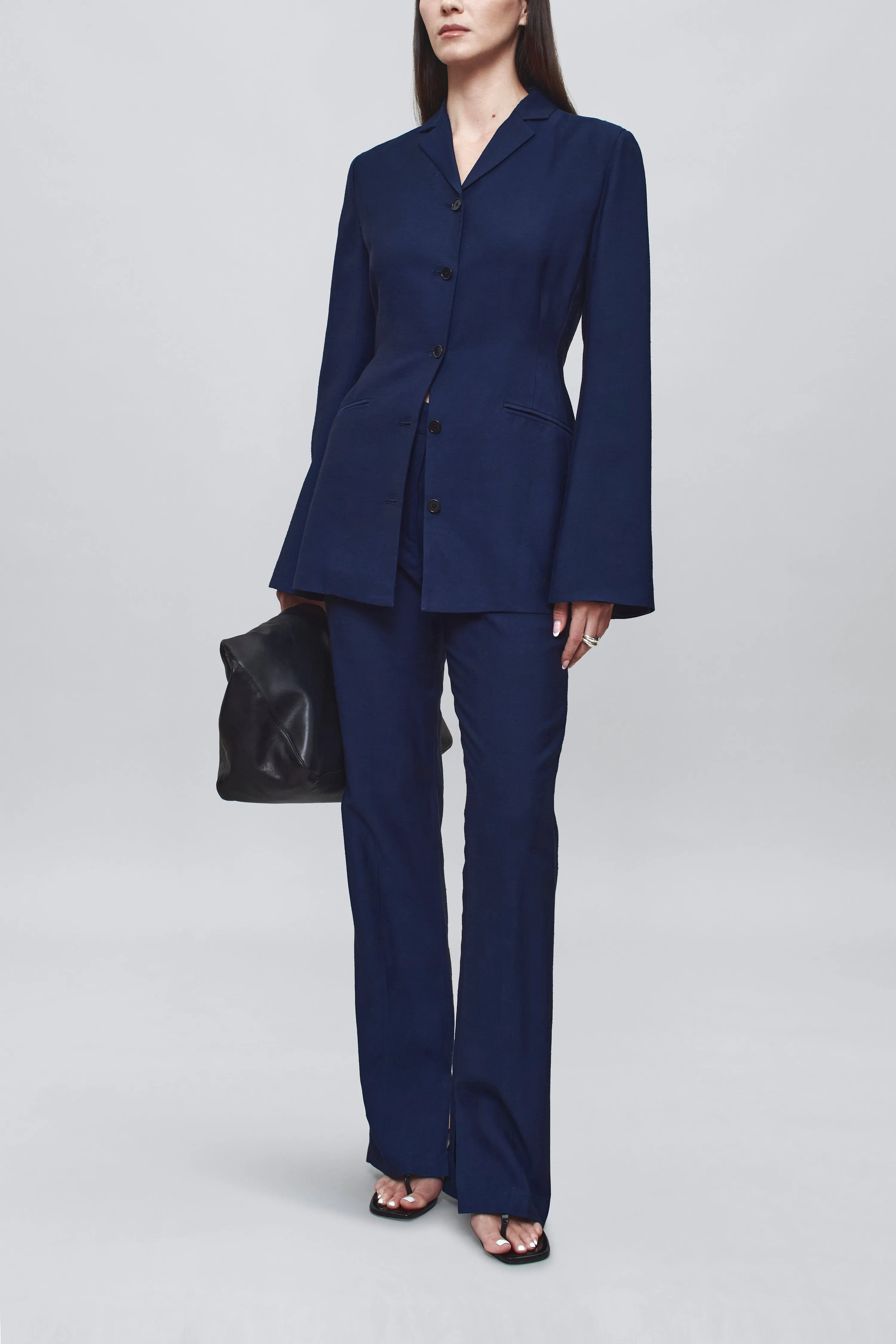 Benny Longline Blazer in Slub Suiting sold by Kall Meyer product image thumbnail 3