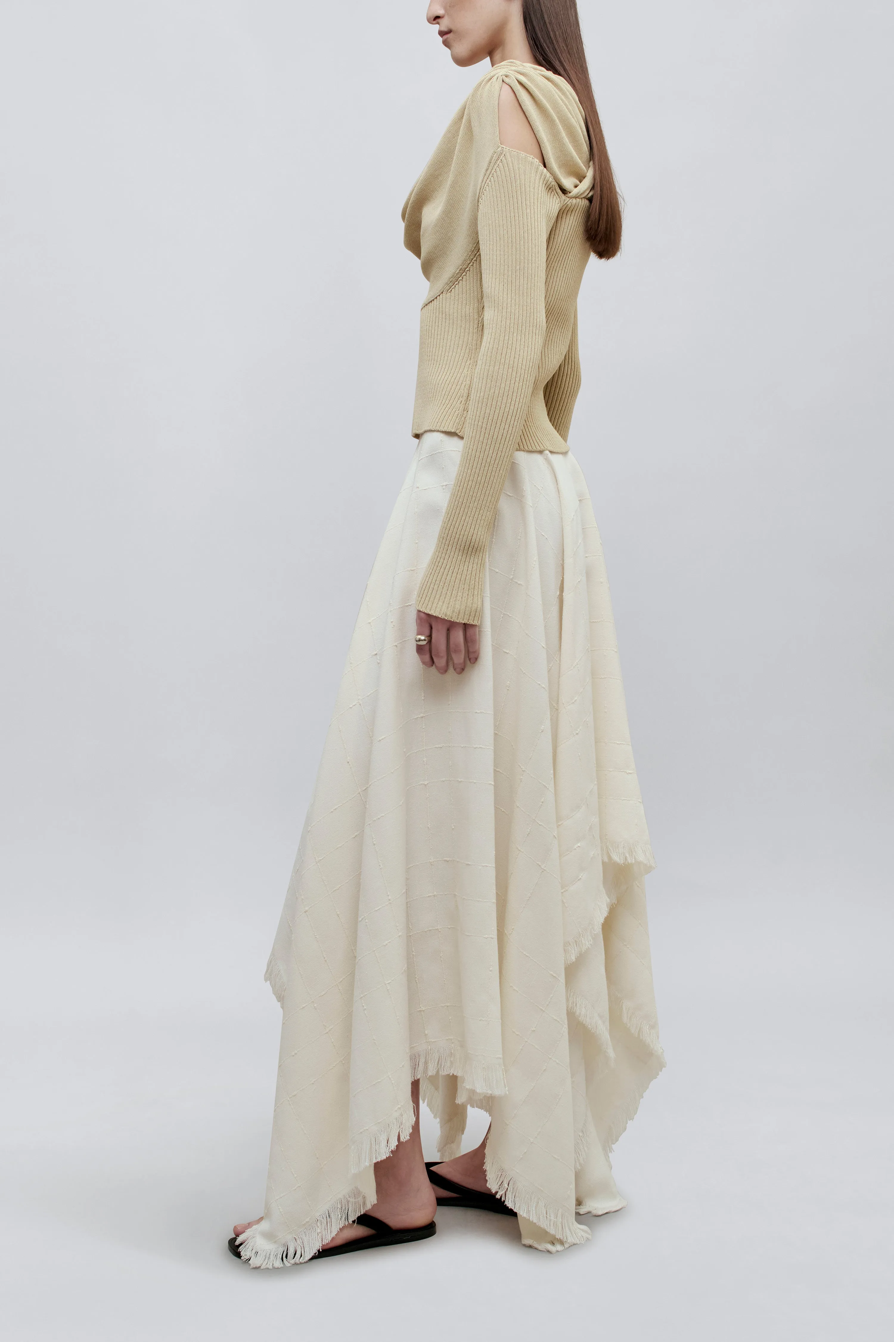 Felicity Cascade Skirt in Boucle Grid sold by Kall Meyer product image thumbnail 3