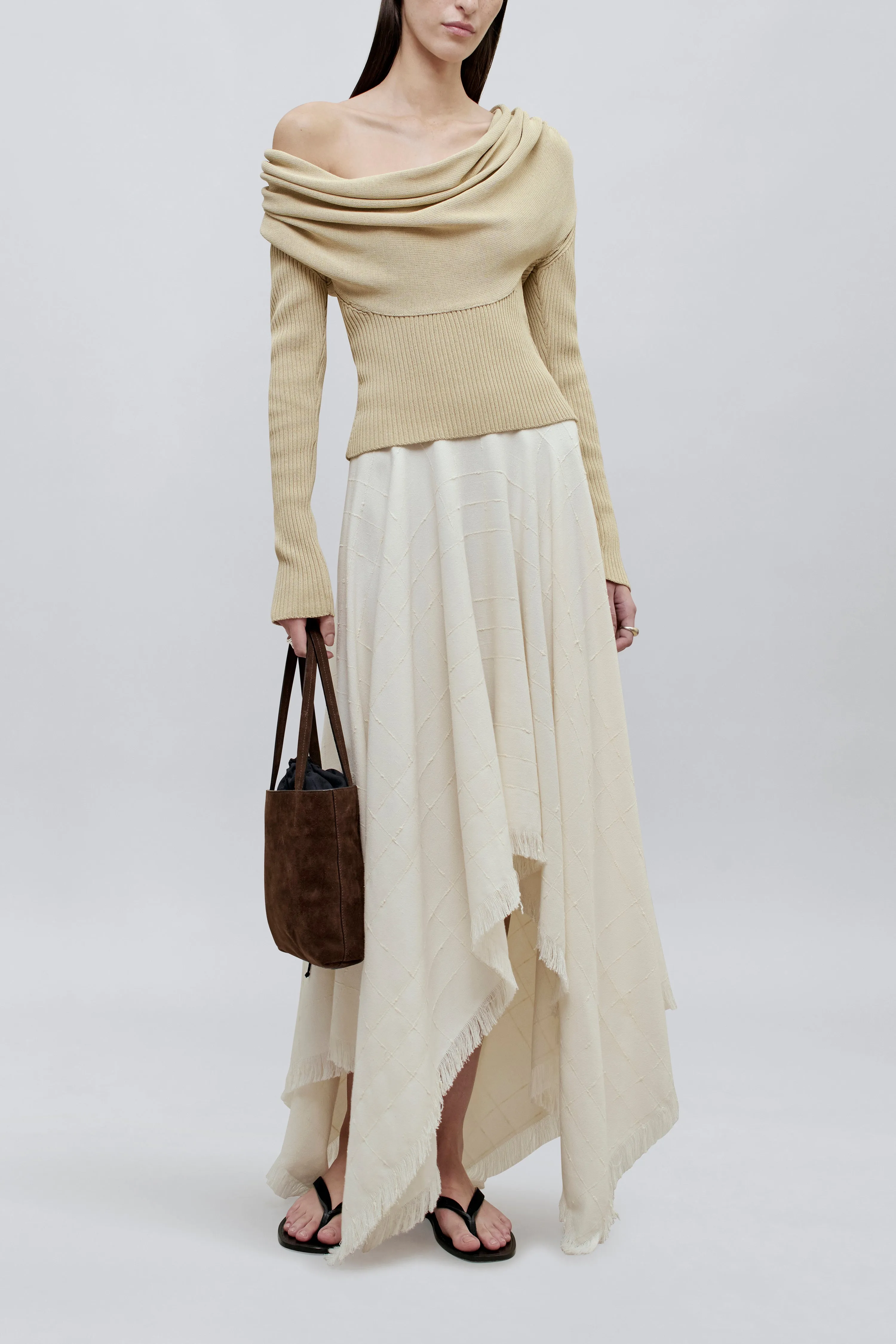Felicity Cascade Skirt in Boucle Grid sold by Kall Meyer product image thumbnail 2