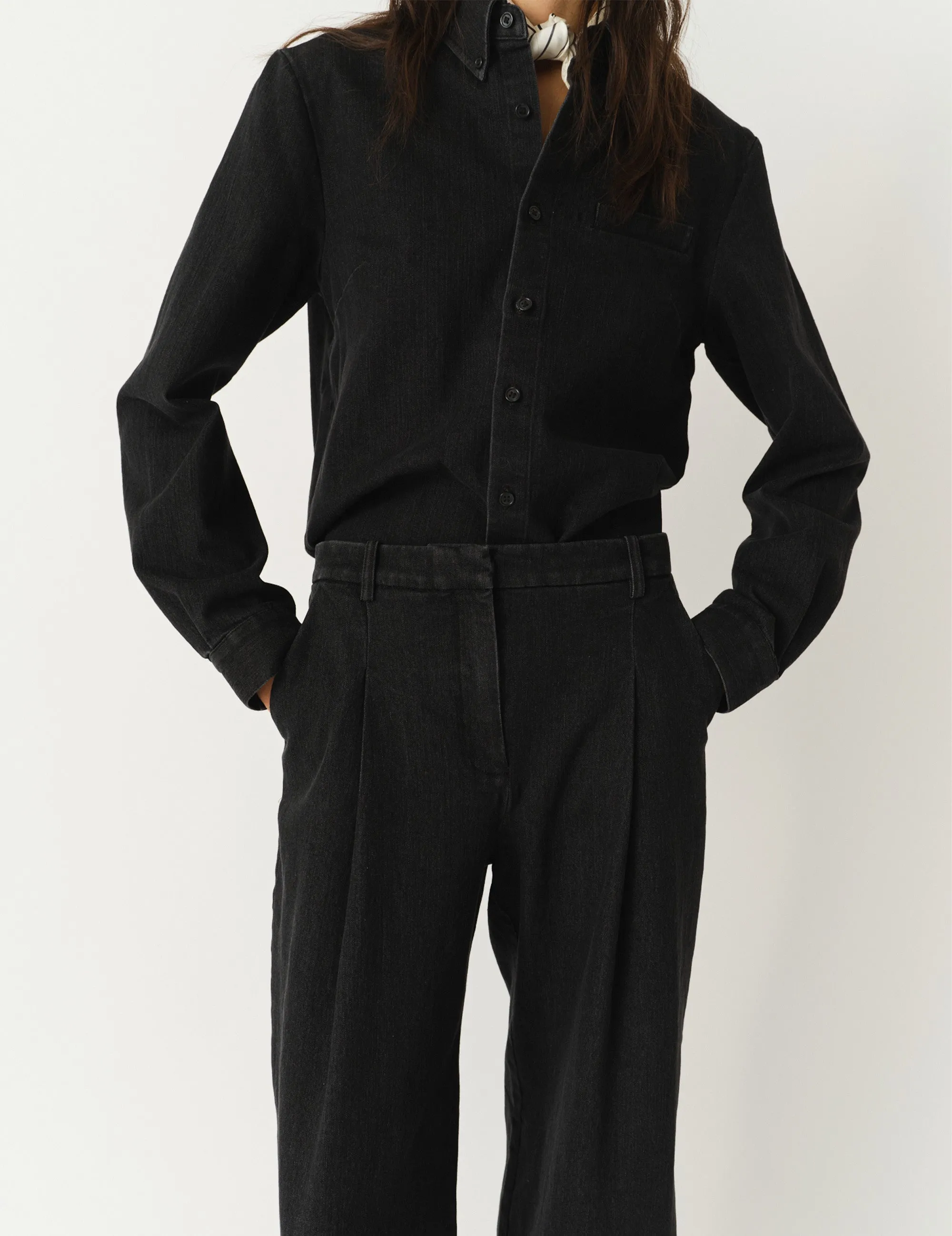 Merci Anagram Pants Black Denim sold by The Garment Copenhagen product image thumbnail 4