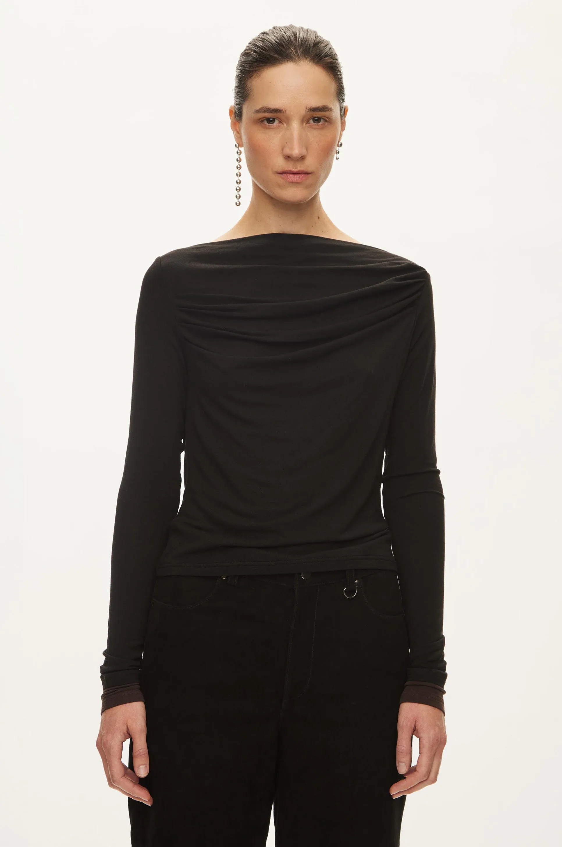 Bibi Drape Blouse sold by oval square product image thumbnail 3