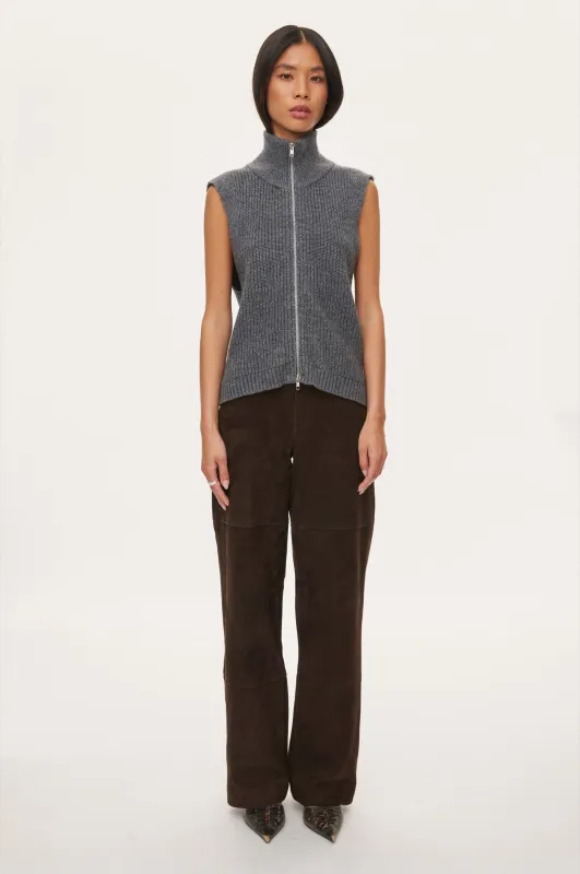 Fave Knit Zip Vest made by oval square