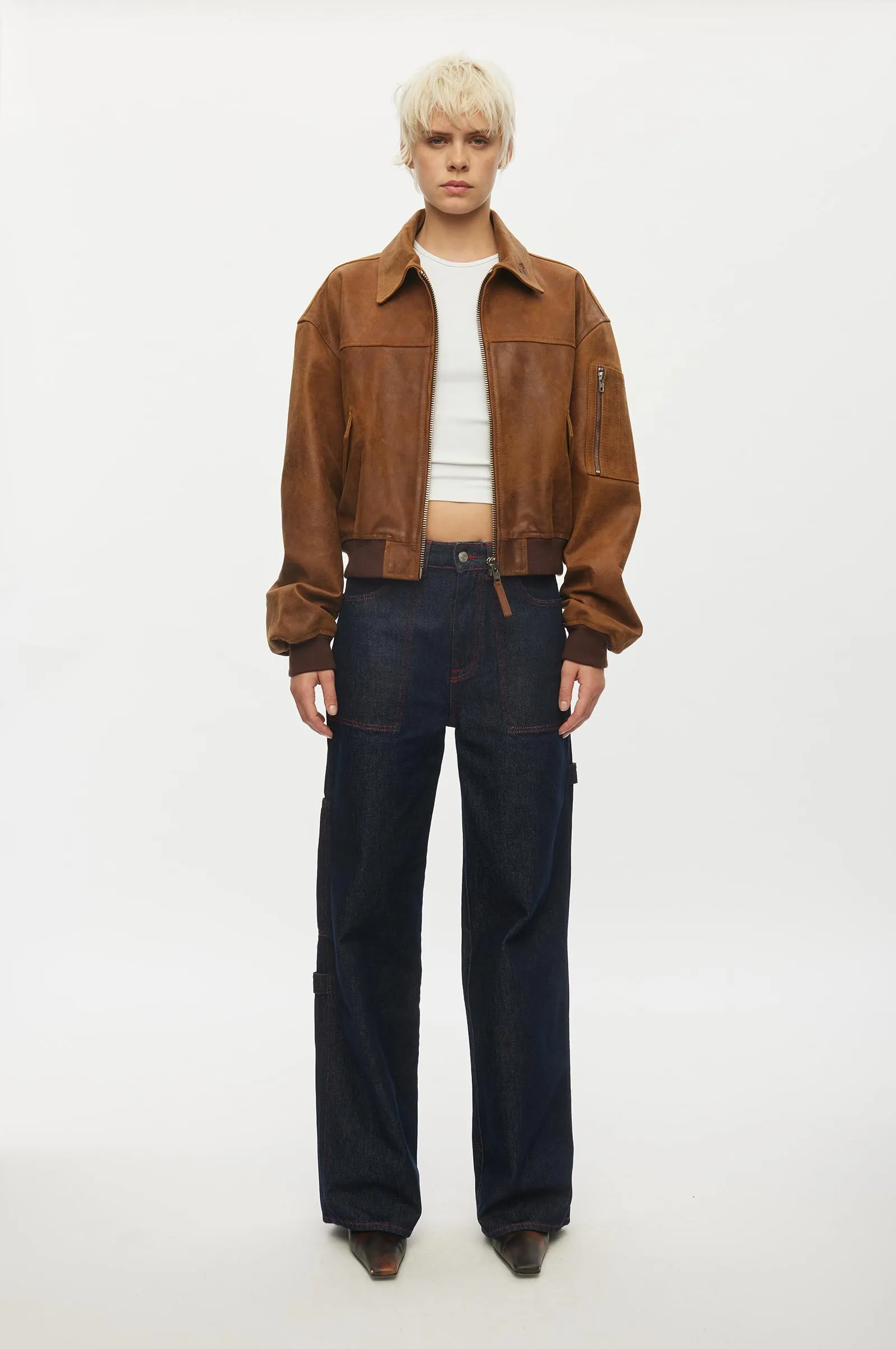Rocky Leather Bomber sold by oval square