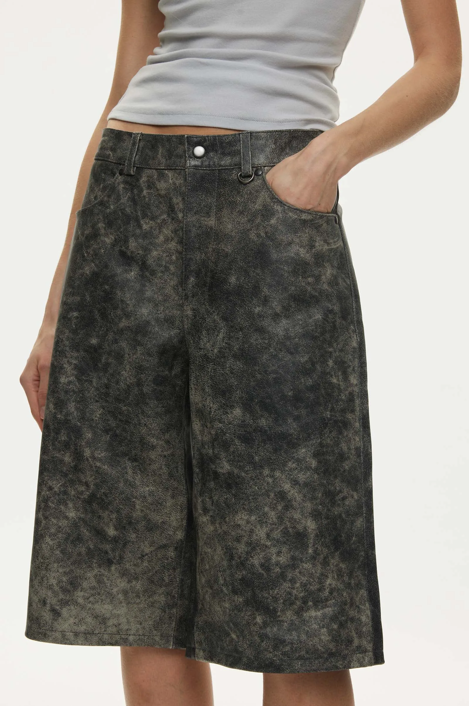 Bold Leather Shorts sold by oval square product image thumbnail 4