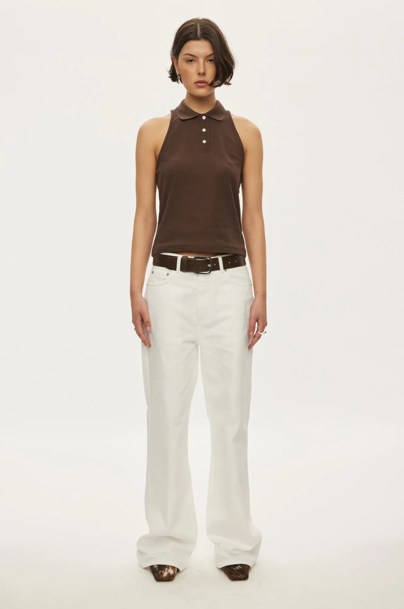 Sunny Polo Top sold by oval square