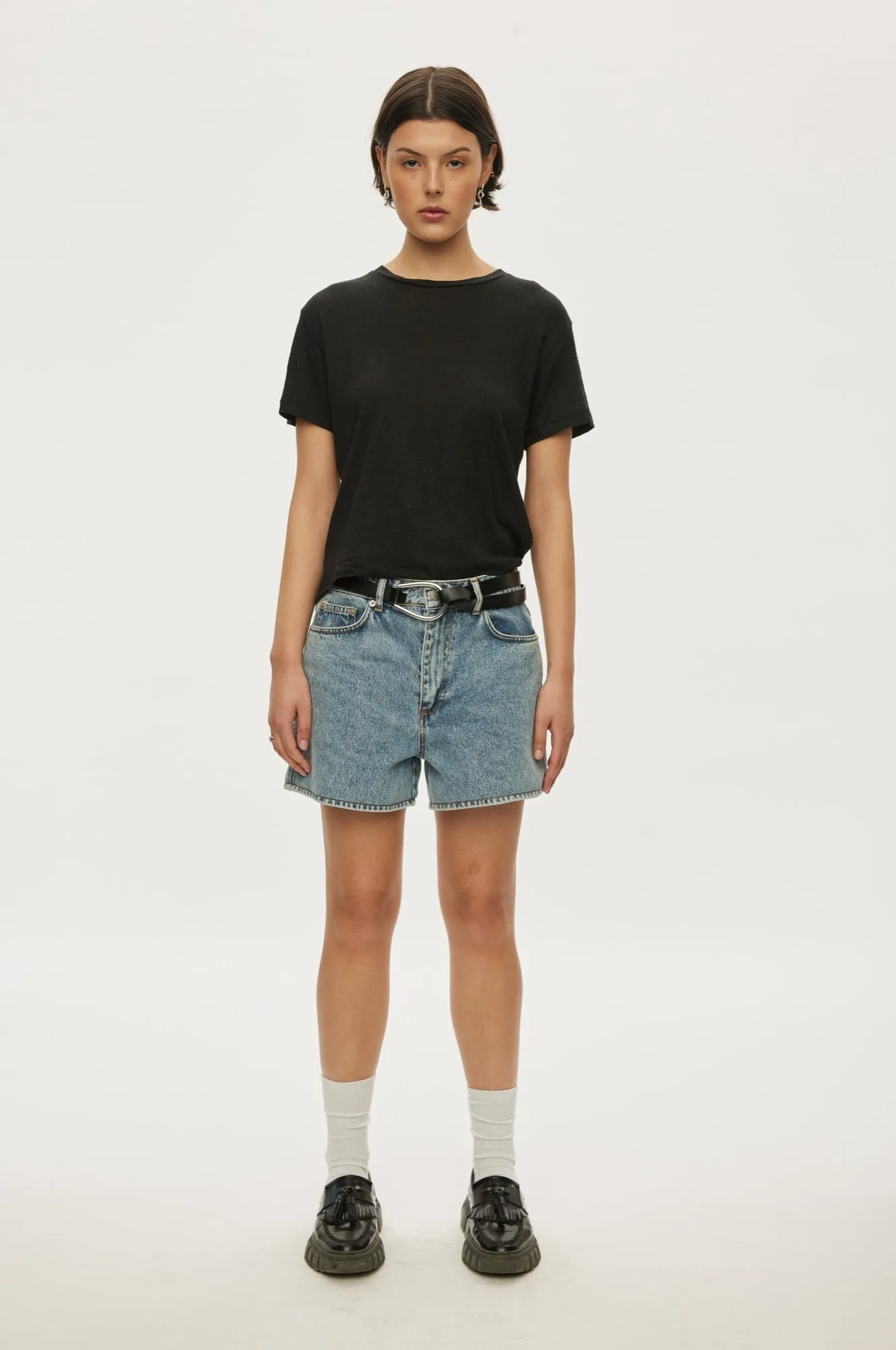 Ready Denim Shorts sold by oval square