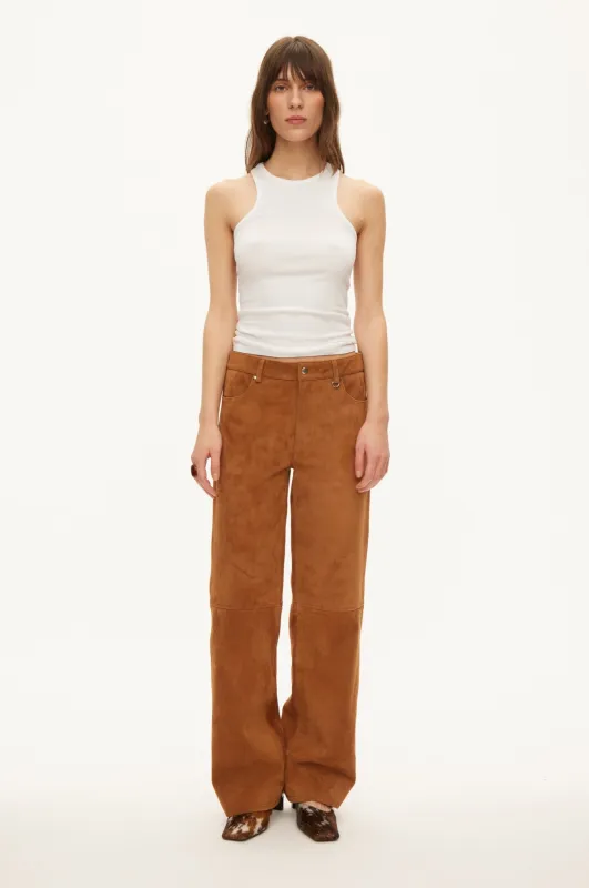 Kylie suede trousers made by oval square