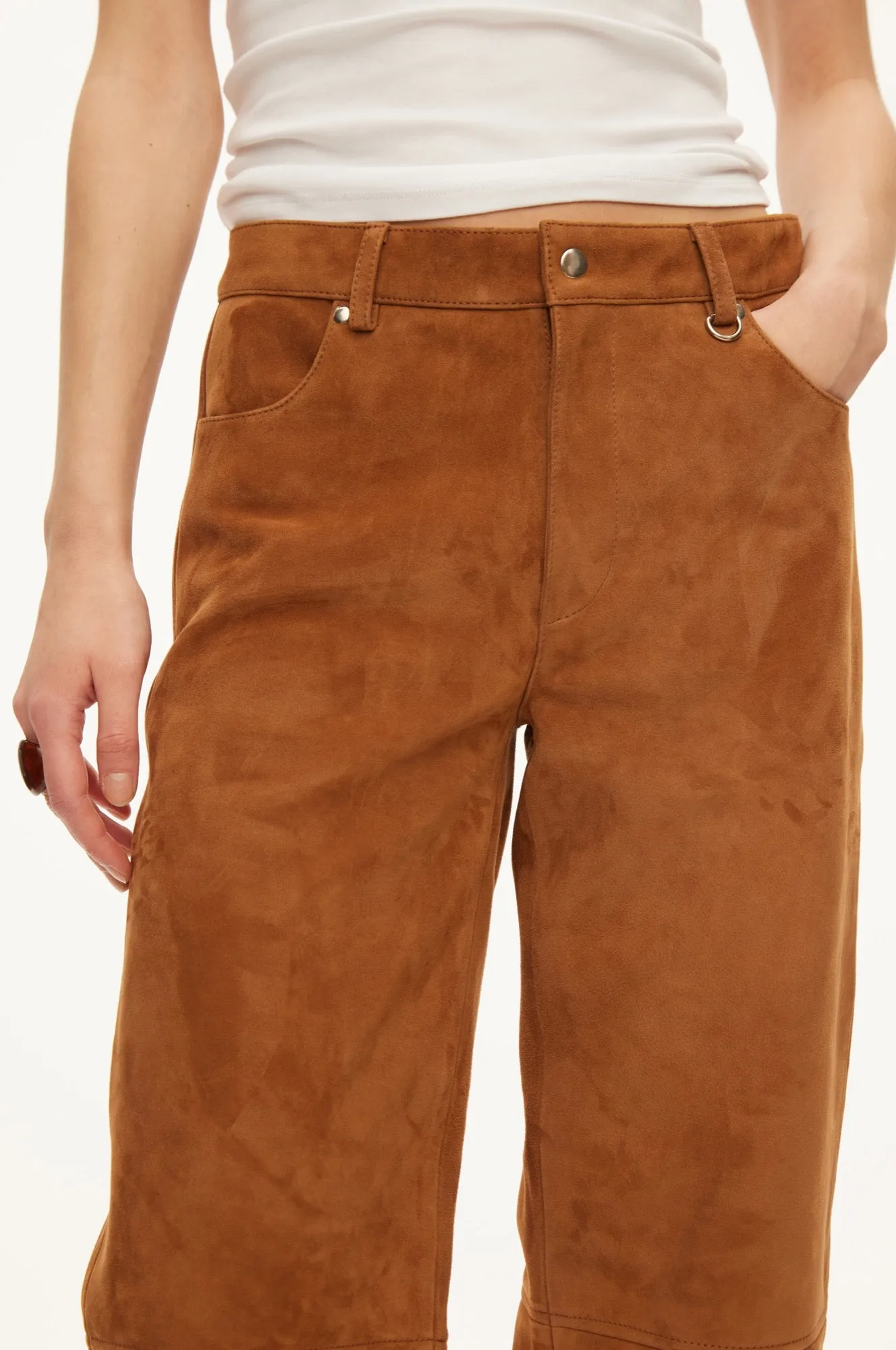 Kylie suede trousers sold by oval square product image thumbnail 5