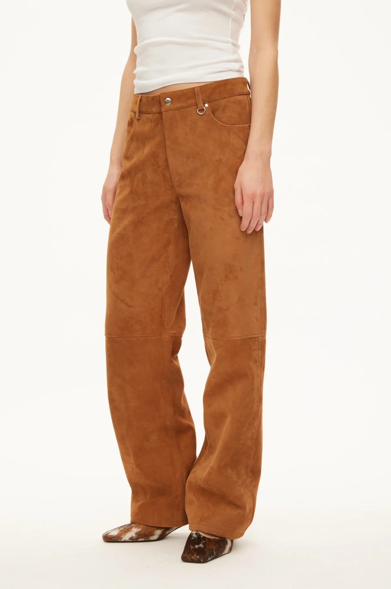 Kylie suede trousers sold by oval square product image thumbnail 3