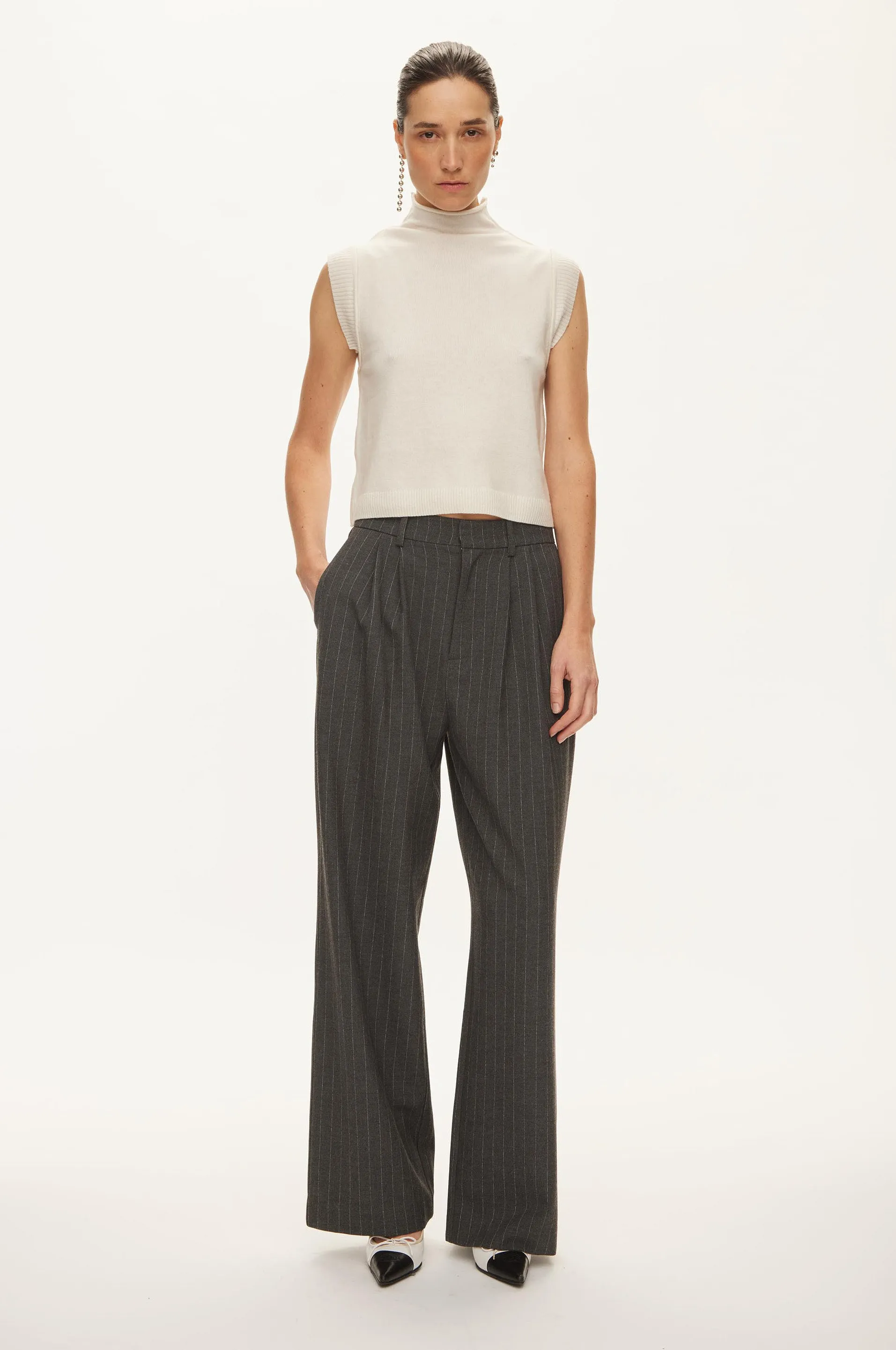 Carla High Neck Top sold by oval square