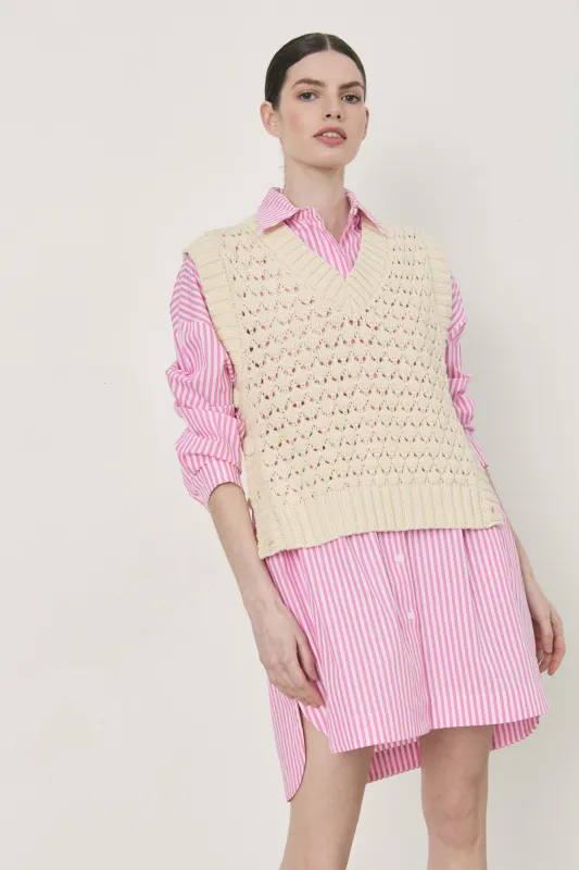 BECKMANN KNITTED VEST made by Dèluc