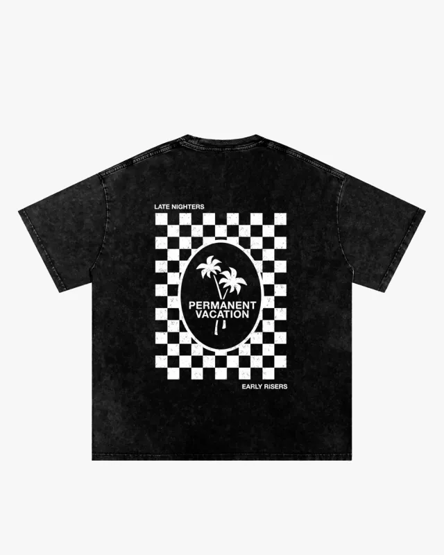 Diner Acid Wash Tee made by PERMANENT VACATION