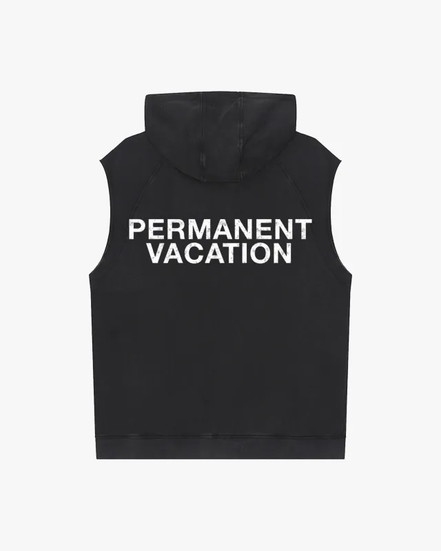 Classic Faded Sleeveless Hoodie made by PERMANENT VACATION