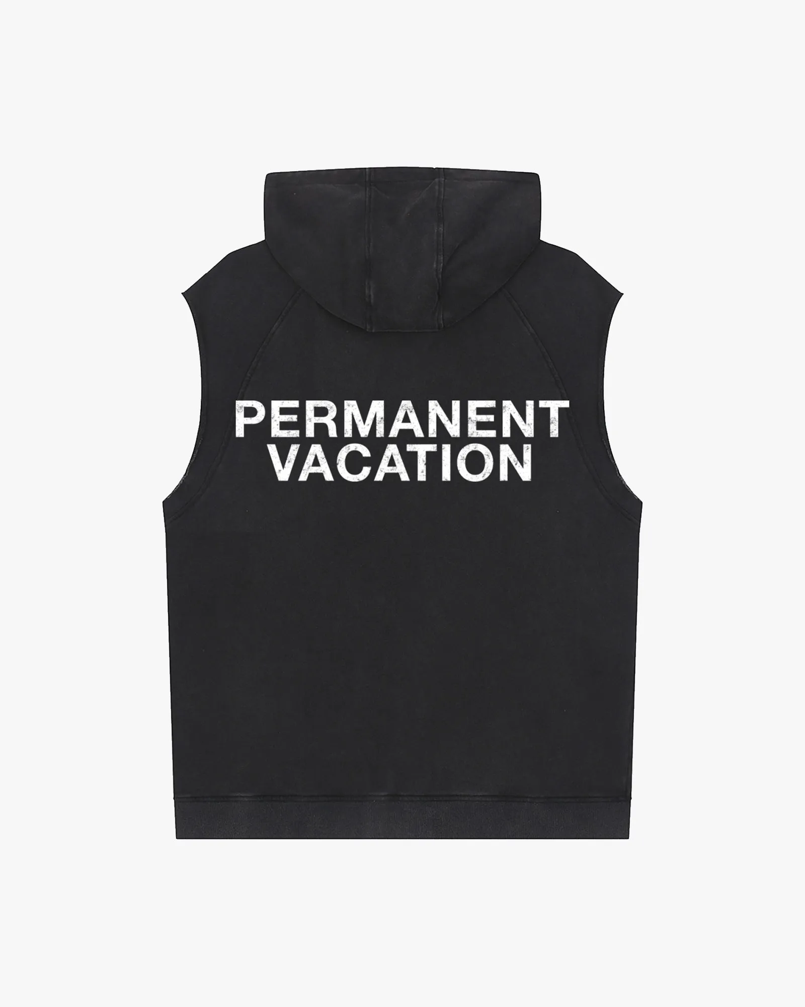 Classic Faded Sleeveless Hoodie sold by PERMANENT VACATION