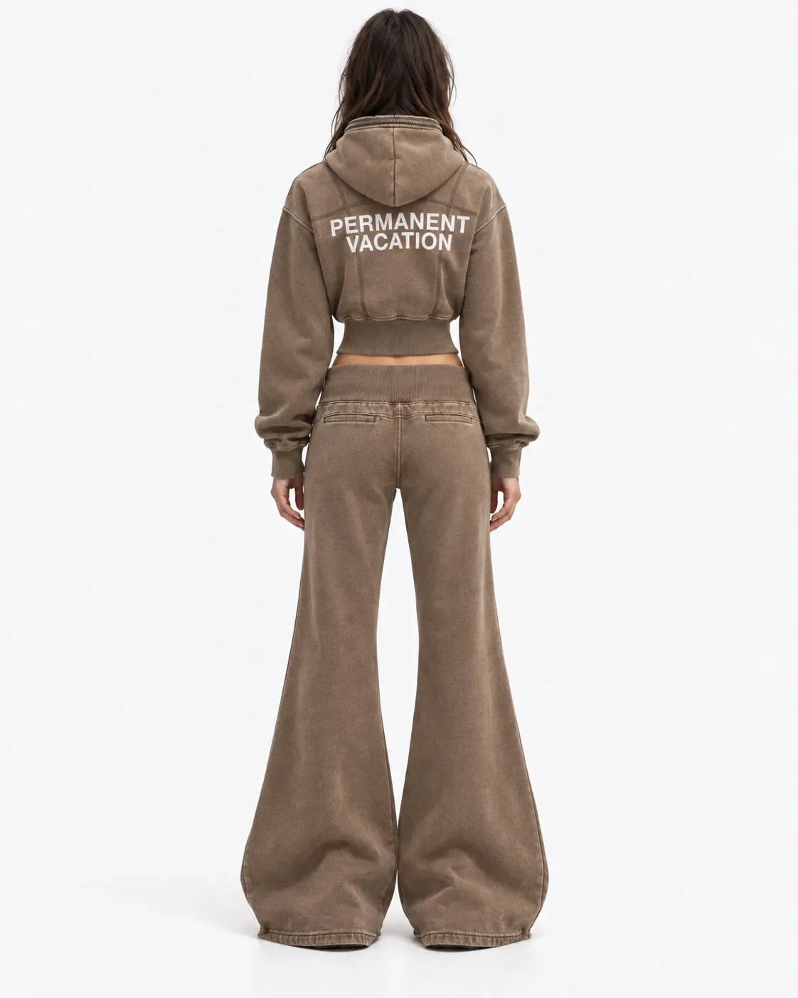 Dakota Cropped Fleece Hoodie sold by PERMANENT VACATION product image thumbnail 4