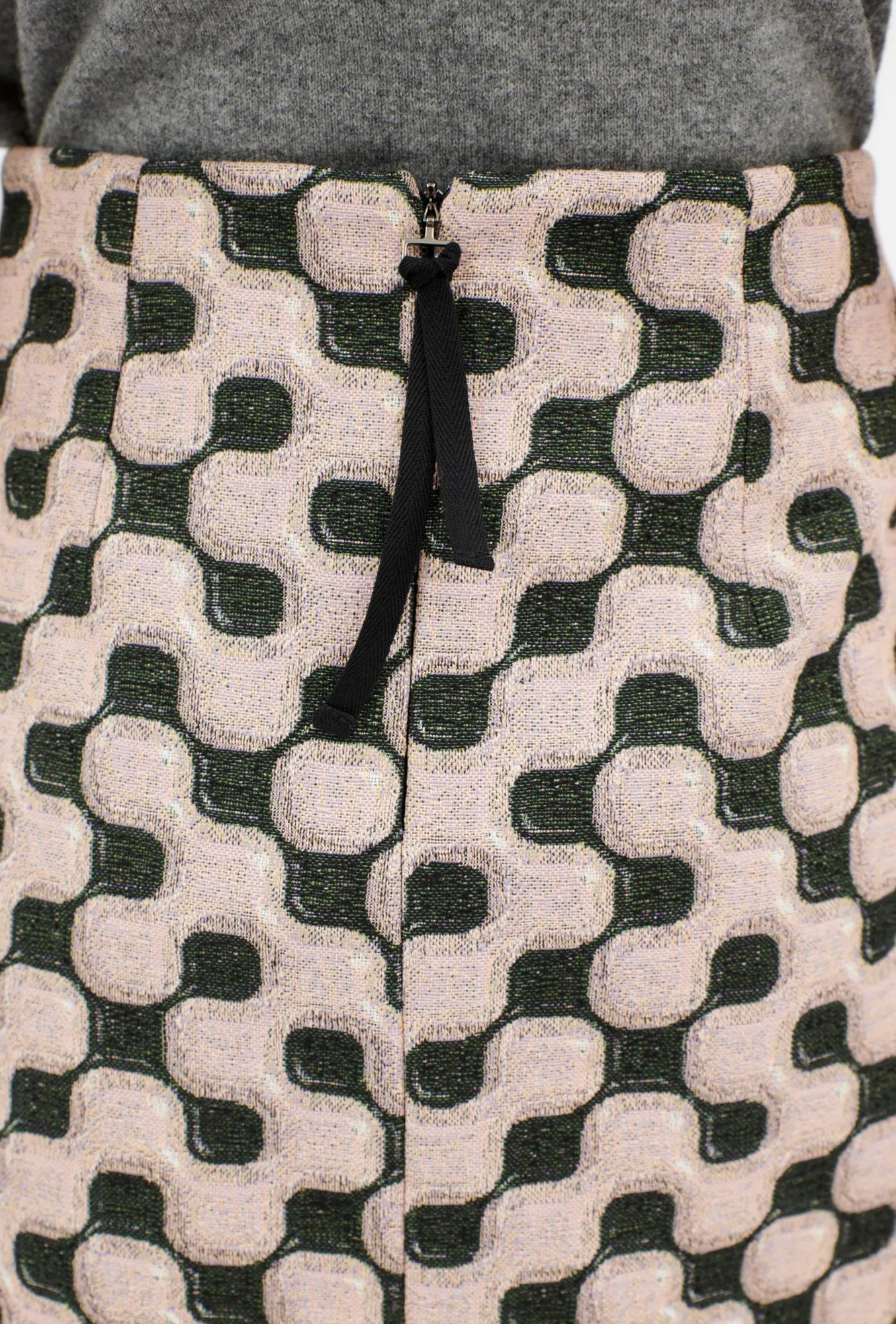 Cotton Wool Jacquard Jersey Rock, Rosequartz sold by ODEEH product image thumbnail 4