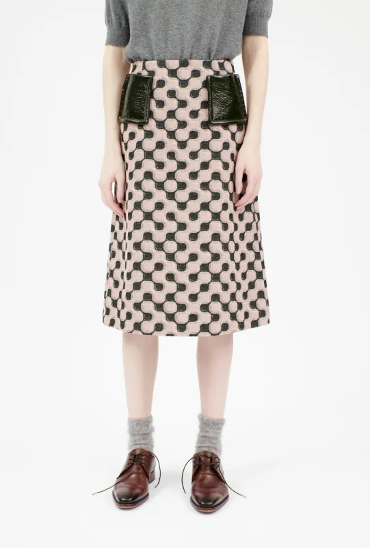 Cotton Wool Jacquard Jersey Rock, Rosequartz made by ODEEH