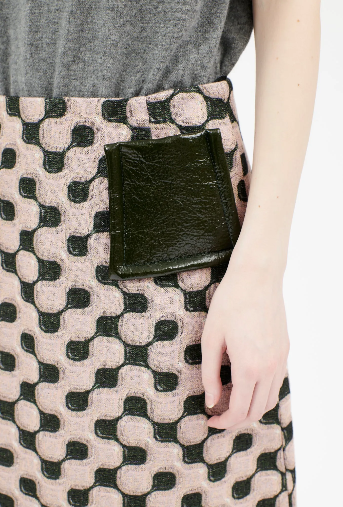 Cotton Wool Jacquard Jersey Rock, Rosequartz sold by ODEEH product image thumbnail 5