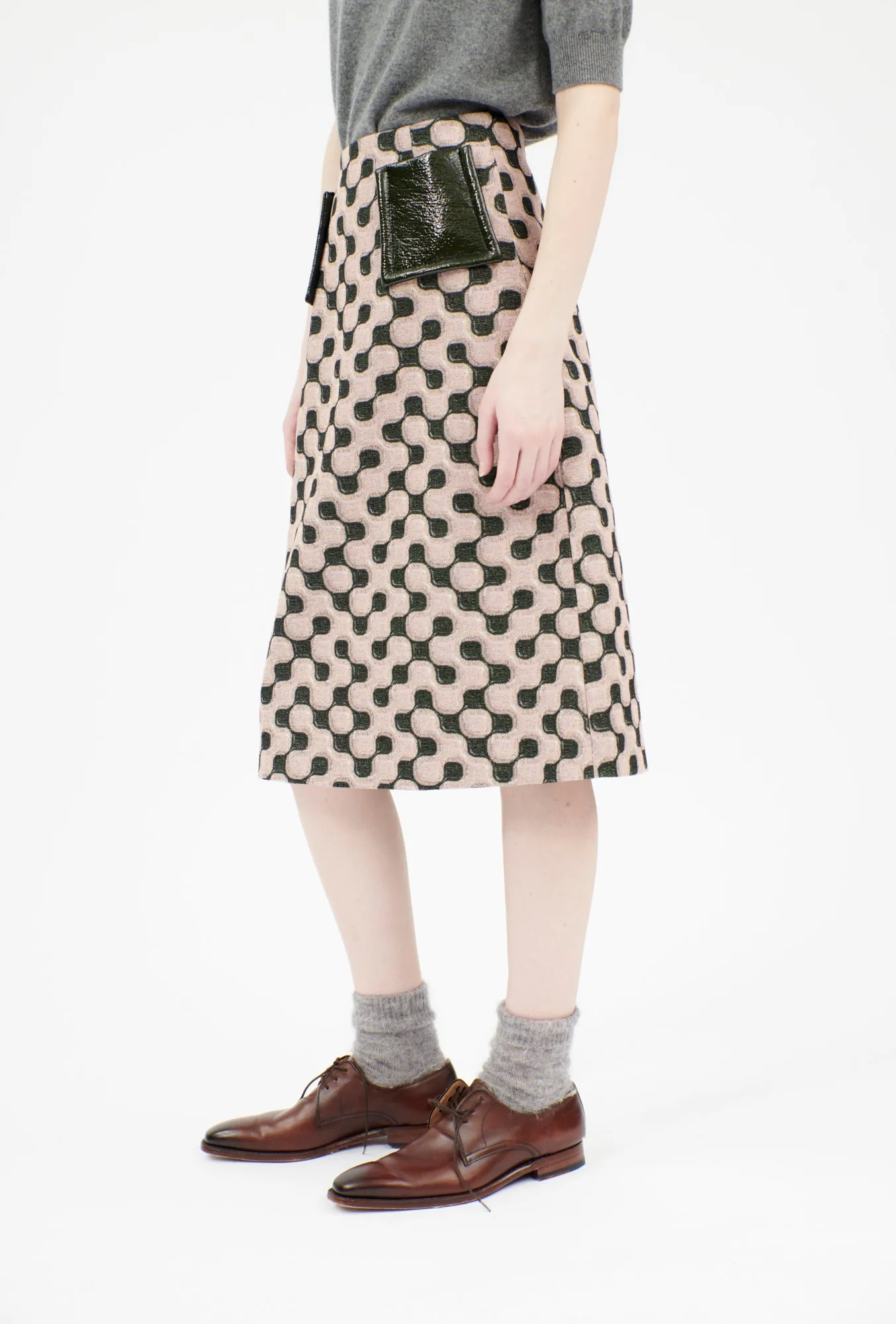 Cotton Wool Jacquard Jersey Rock, Rosequartz sold by ODEEH product image thumbnail 2