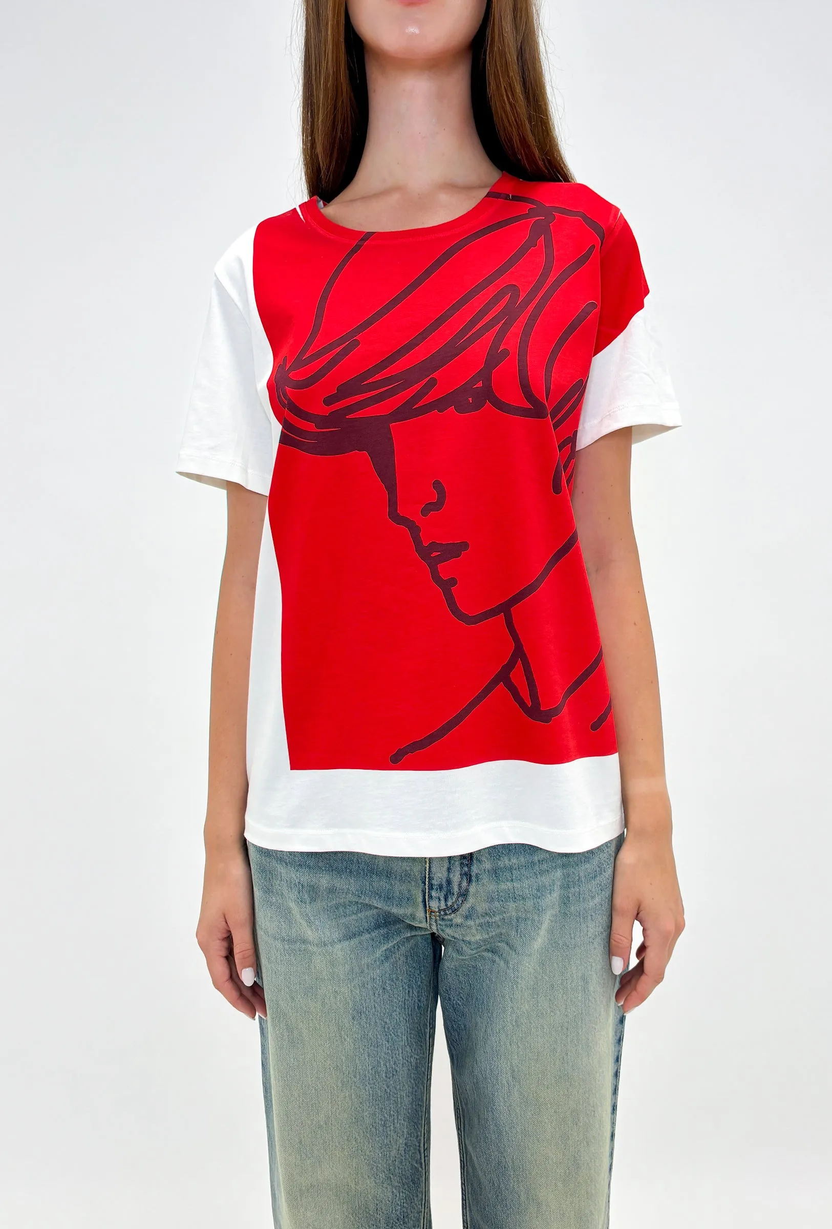 Organic Single Jersey T-Shirt, True Red sold by ODEEH