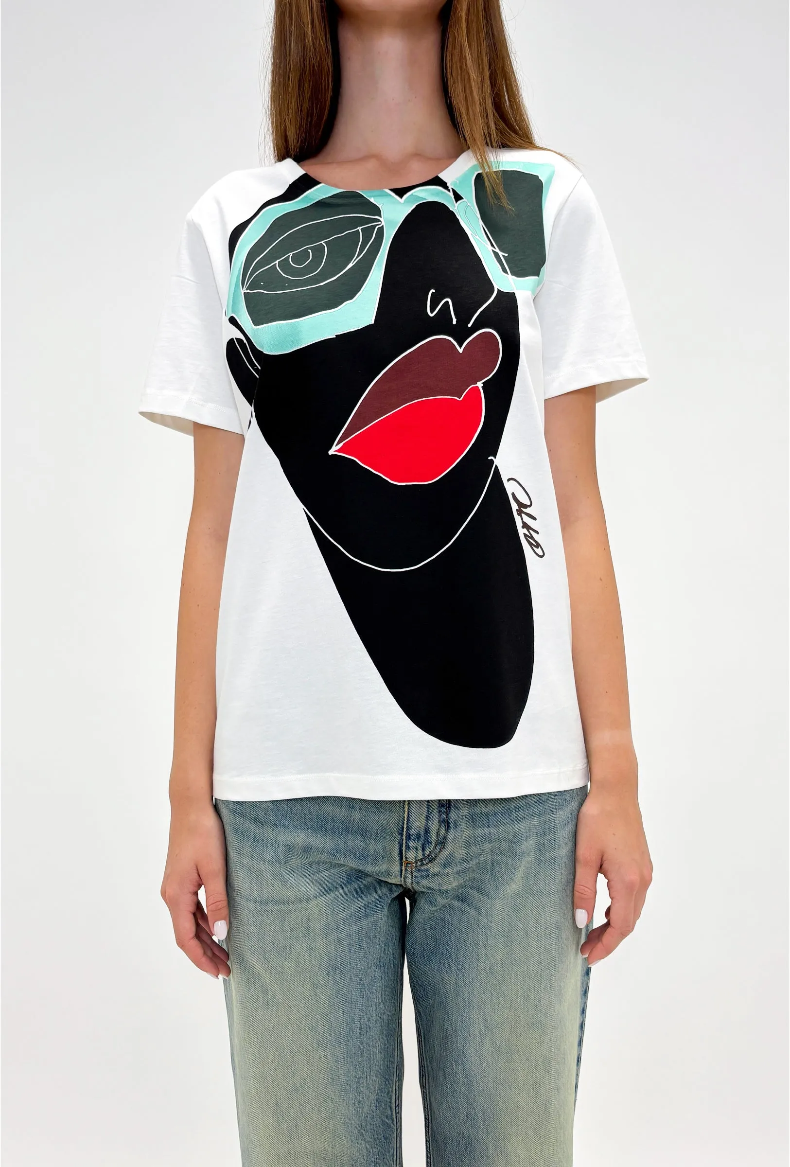 Organic Single Jersey T-Shirt, Jet Black sold by ODEEH