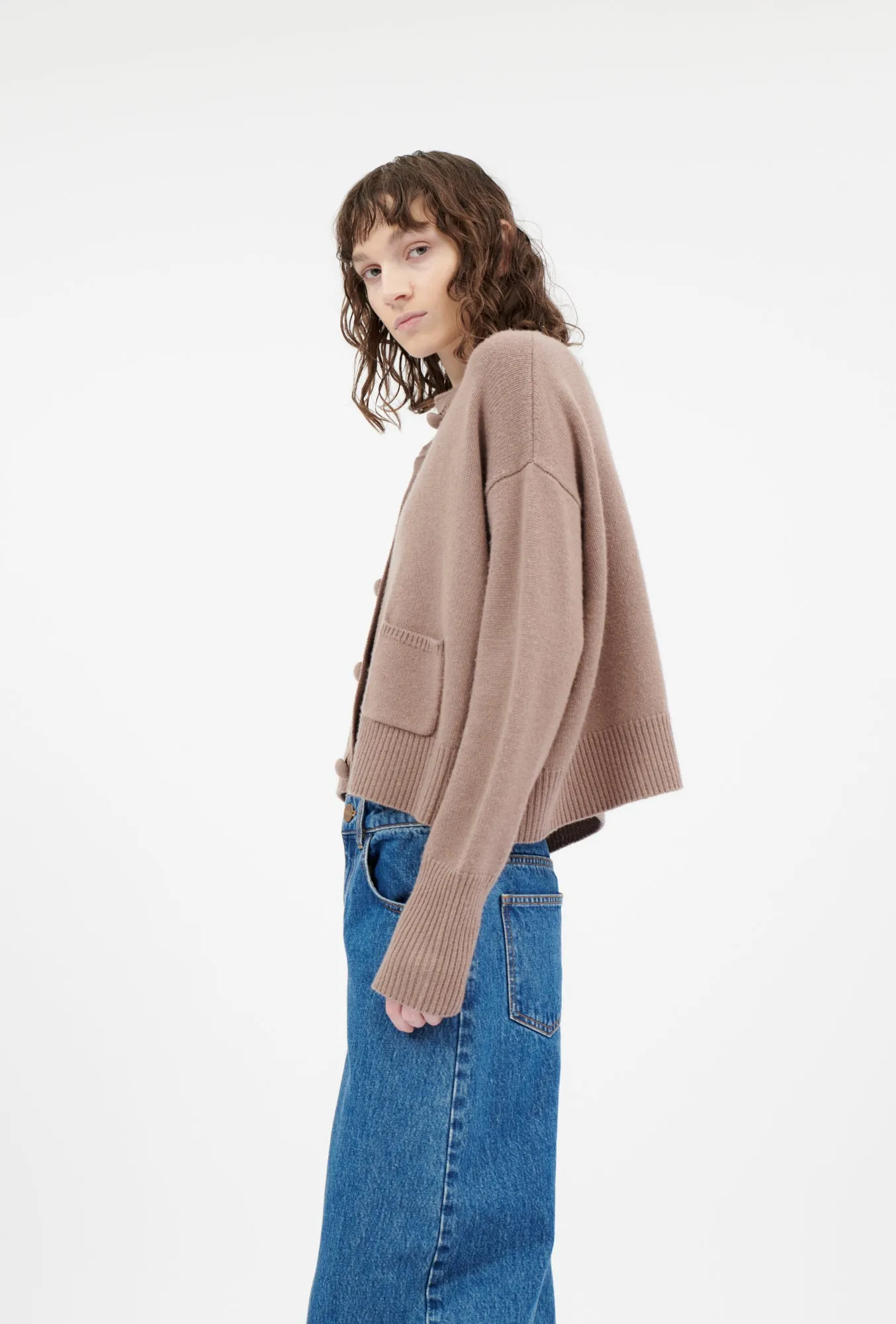 CASHWOOL Cardigan, Rosewood sold by ODEEH product image thumbnail 3