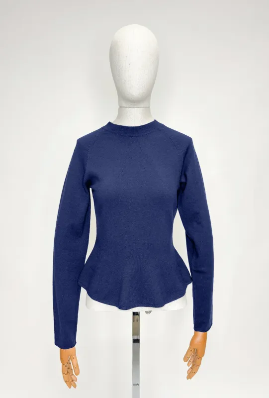 MERINO WOOL Pullover, Marine made by ODEEH