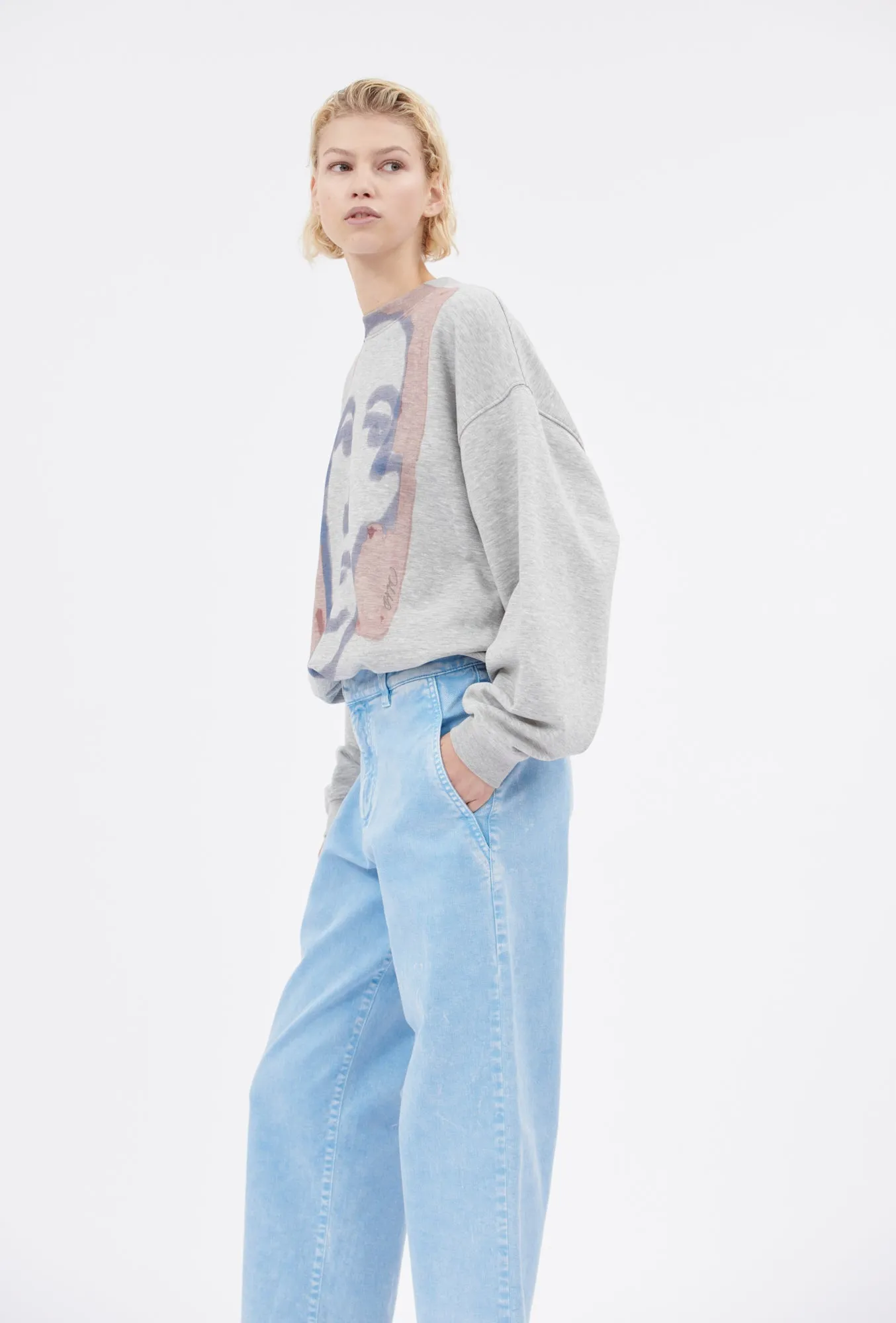 Organic Single Jersey Sweatshirt, Rouge sold by ODEEH product image thumbnail 2