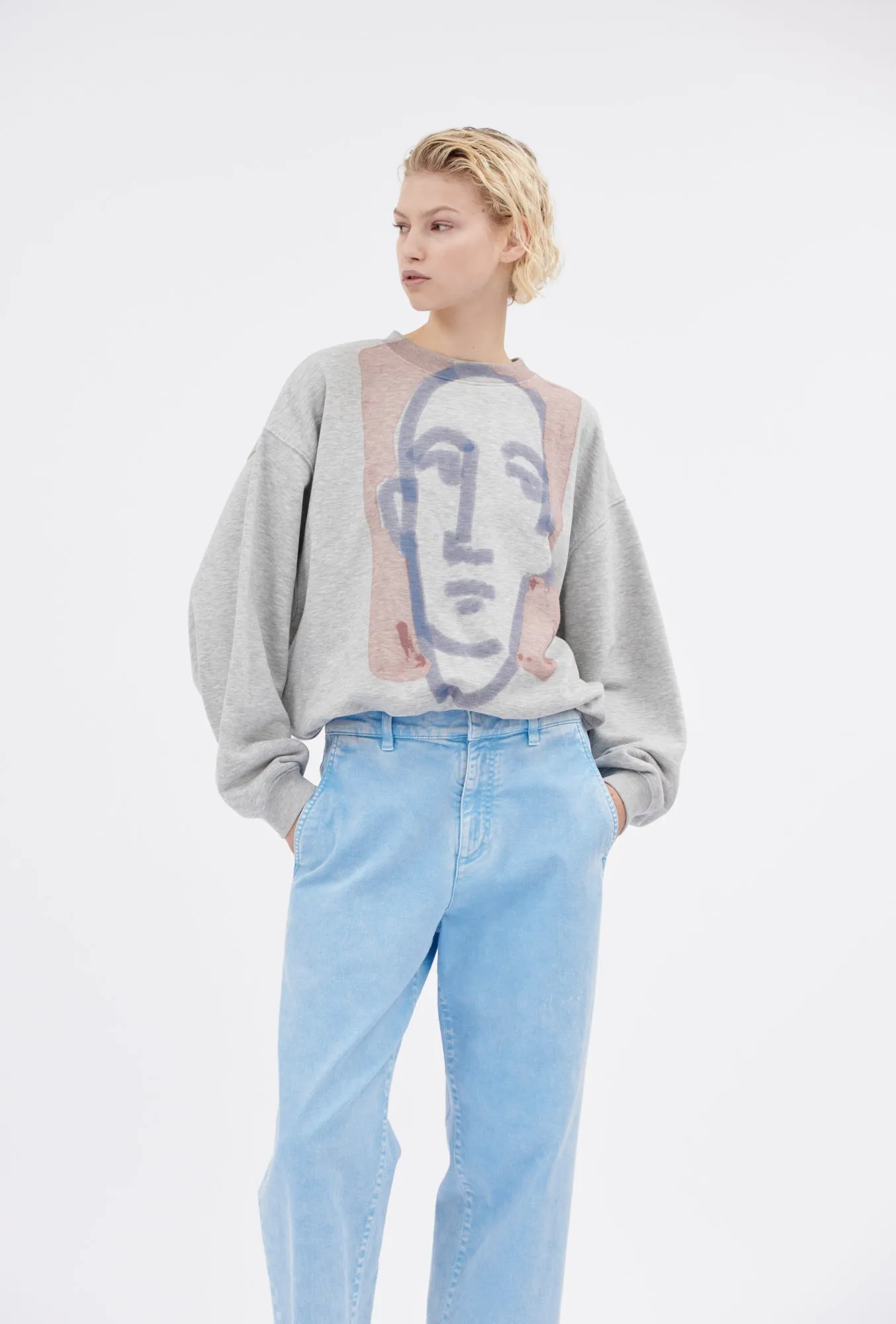 Organic Single Jersey Sweatshirt, Rouge sold by ODEEH