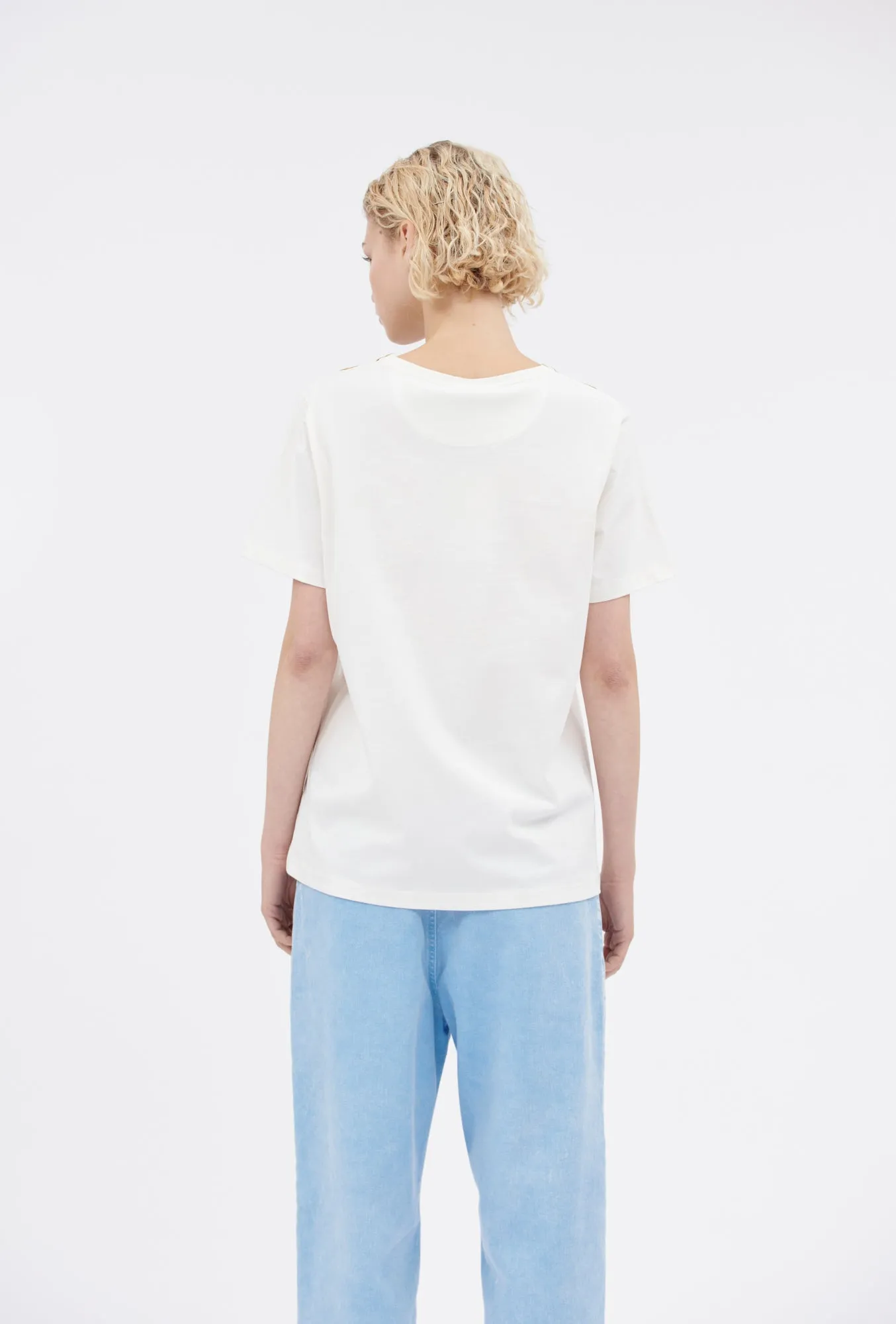 Organic Single Jersey T-Shirt, Tiger's Eye sold by ODEEH product image thumbnail 3