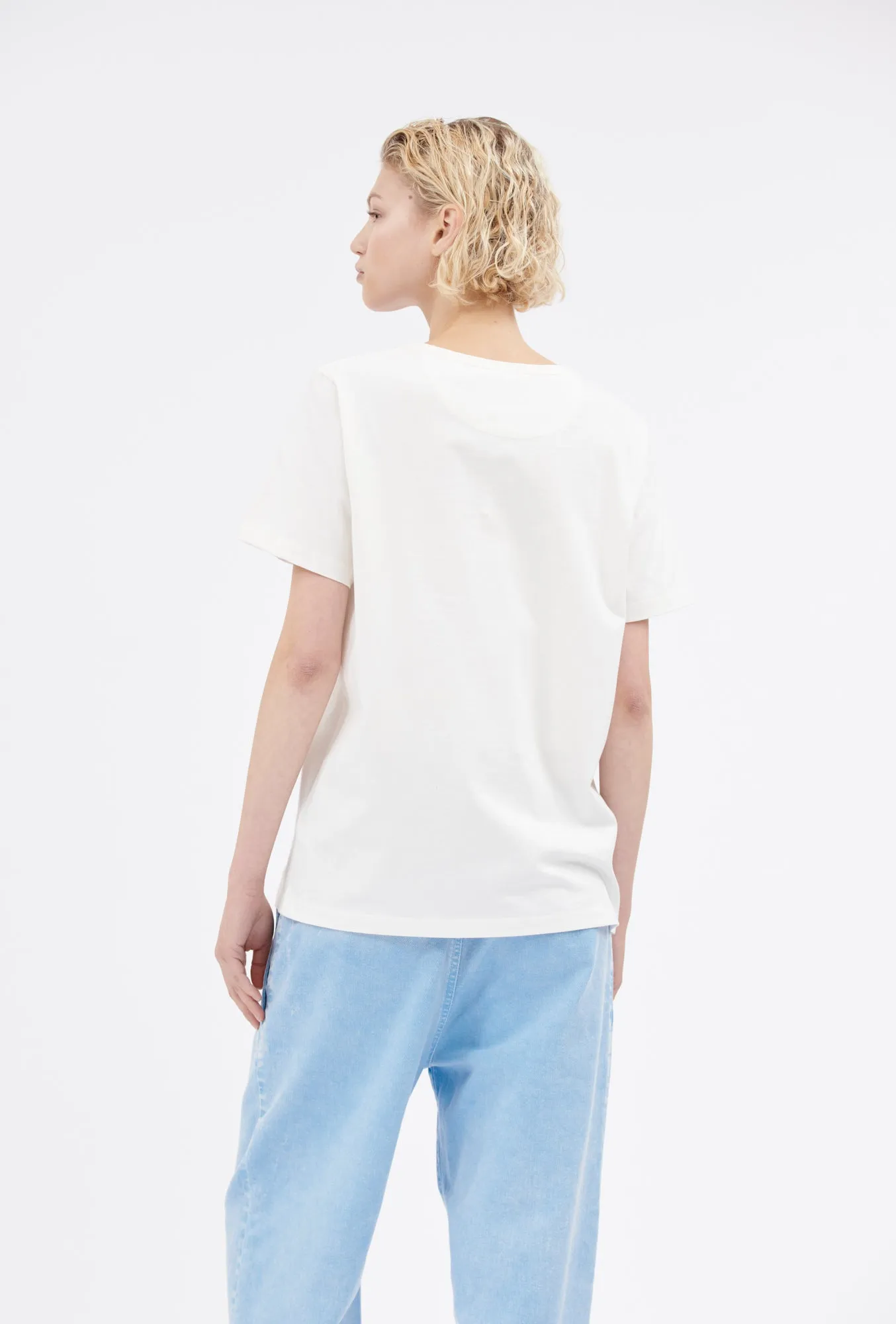 Organic Single Jersey T-Shirt, Rosé sold by ODEEH product image thumbnail 4