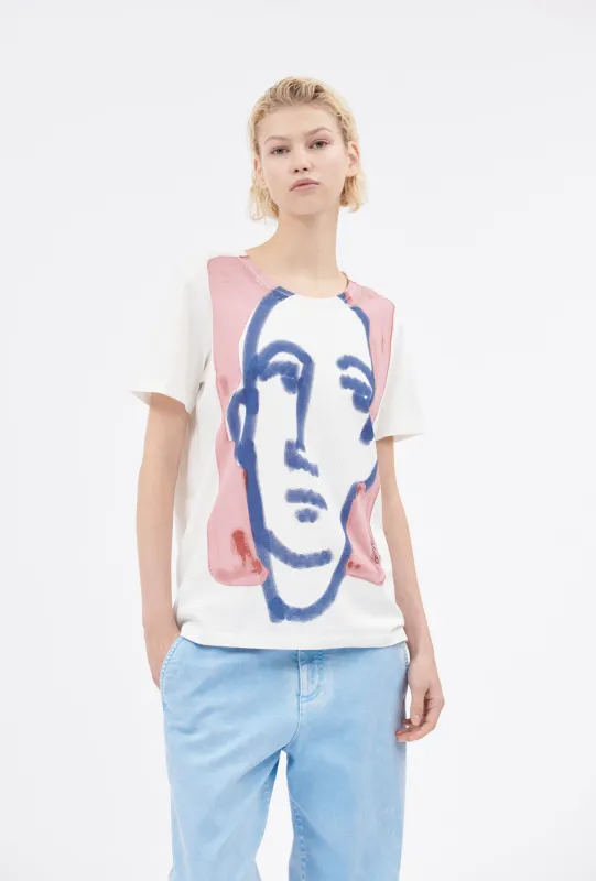 Organic Single Jersey T-Shirt, Rosé made by ODEEH