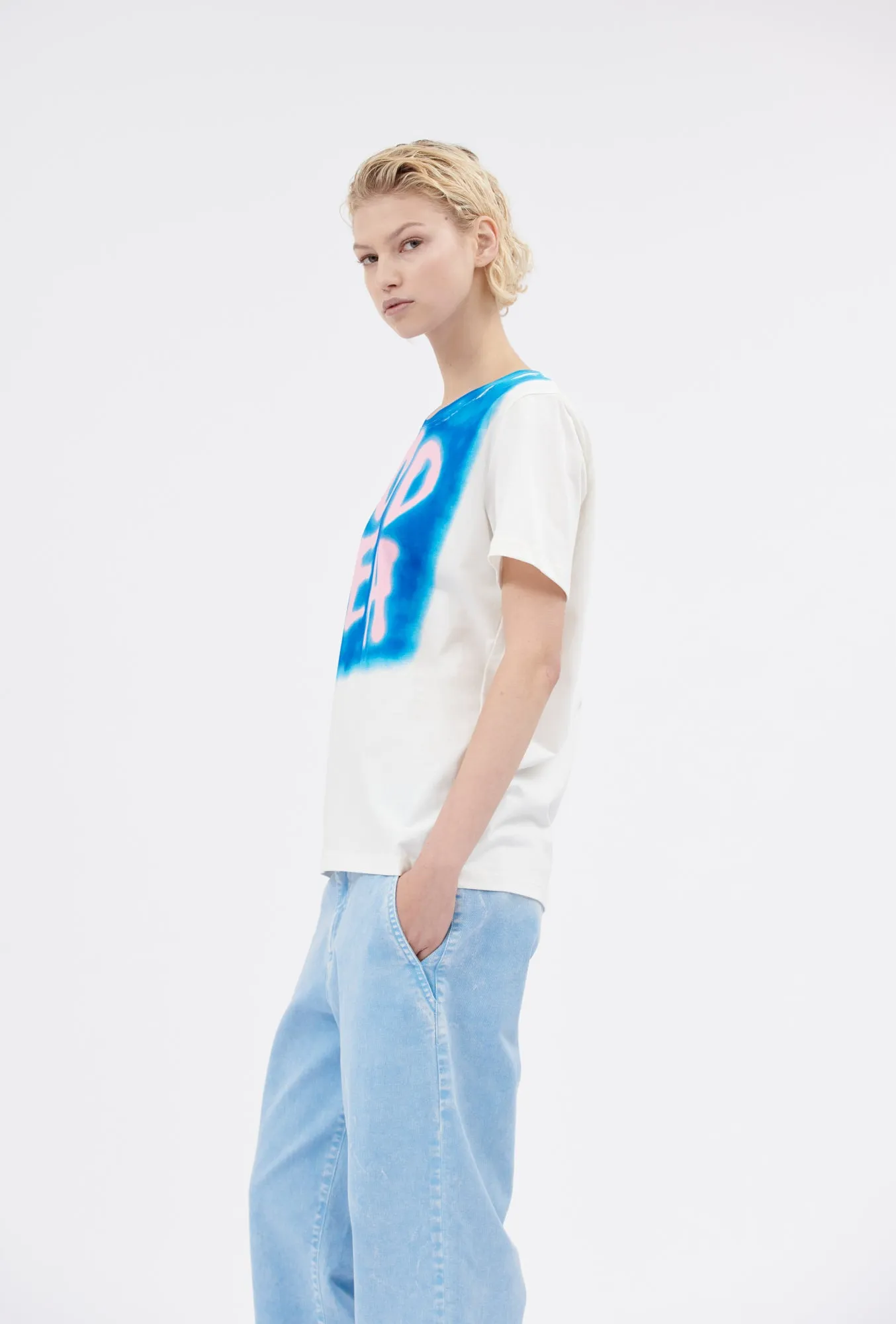 Organic Single Jersey T-Shirt, Lapislazulli sold by ODEEH product image thumbnail 2