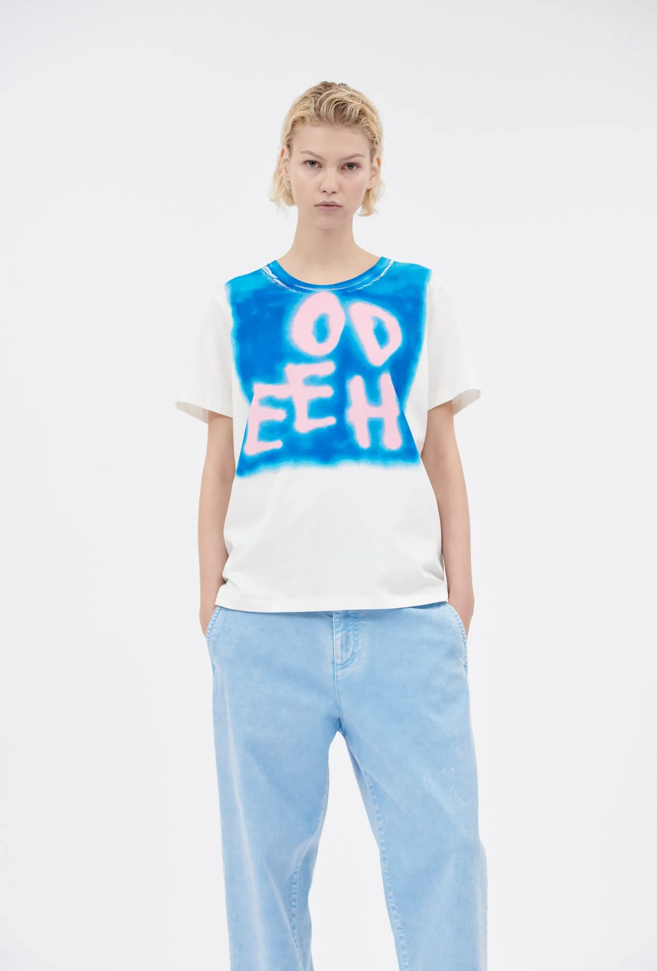 Organic Single Jersey T-Shirt, Lapislazulli sold by ODEEH