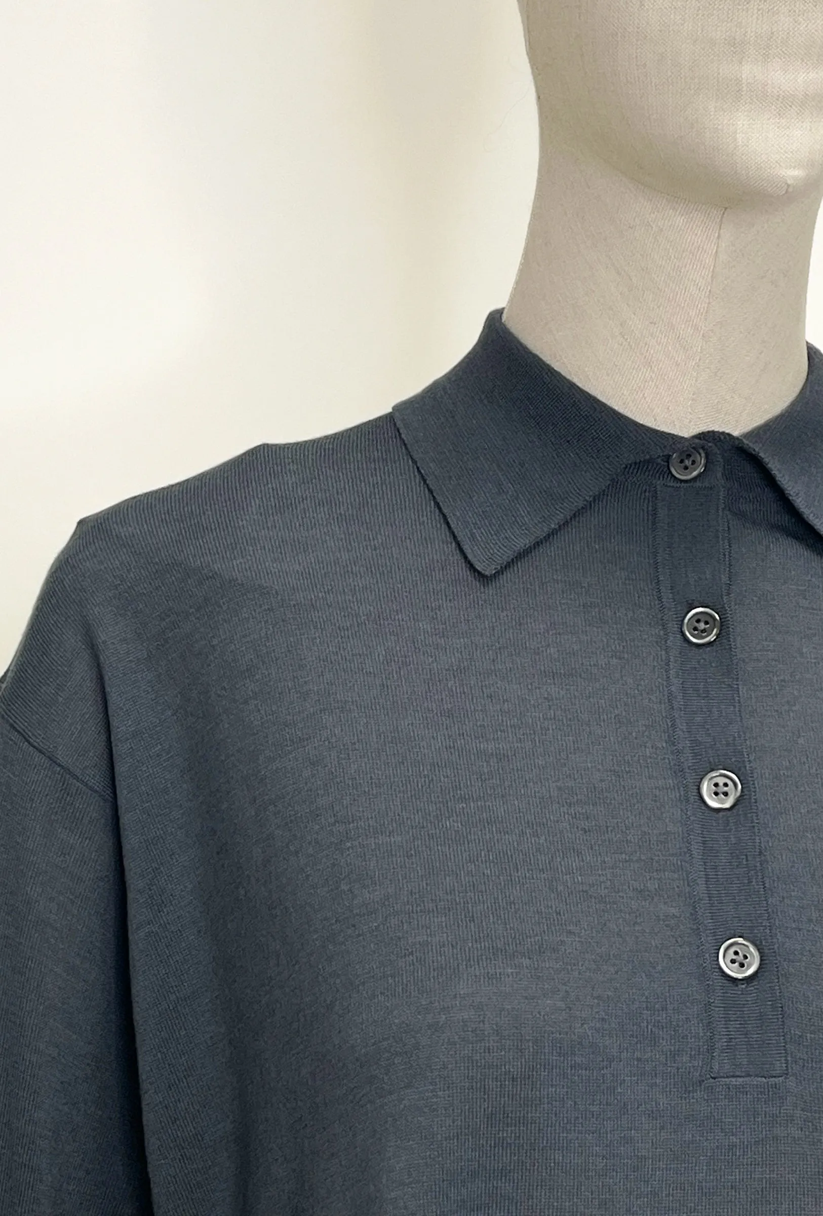 MERINO EXTRAFINE Pullover, Steel sold by ODEEH product image thumbnail 4