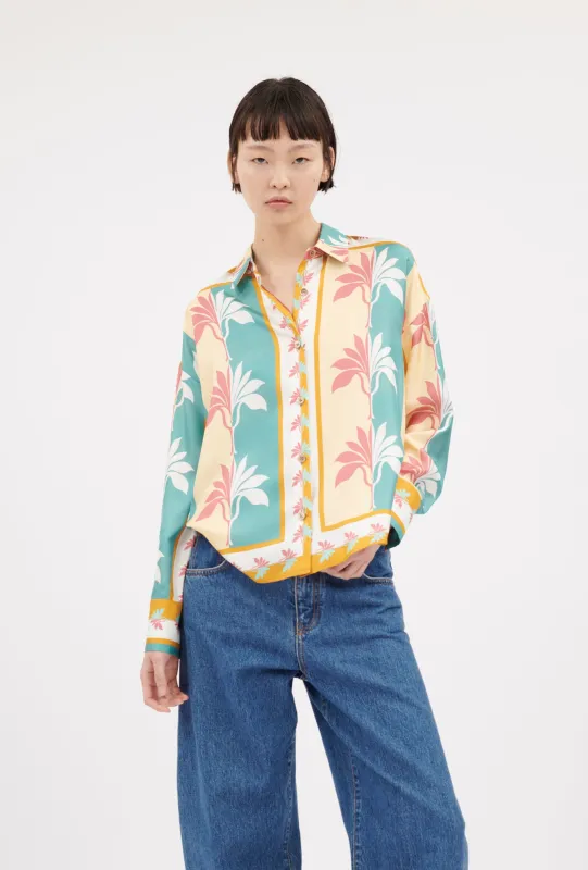 Palm Fans Bluse, Banana sold by ODEEH