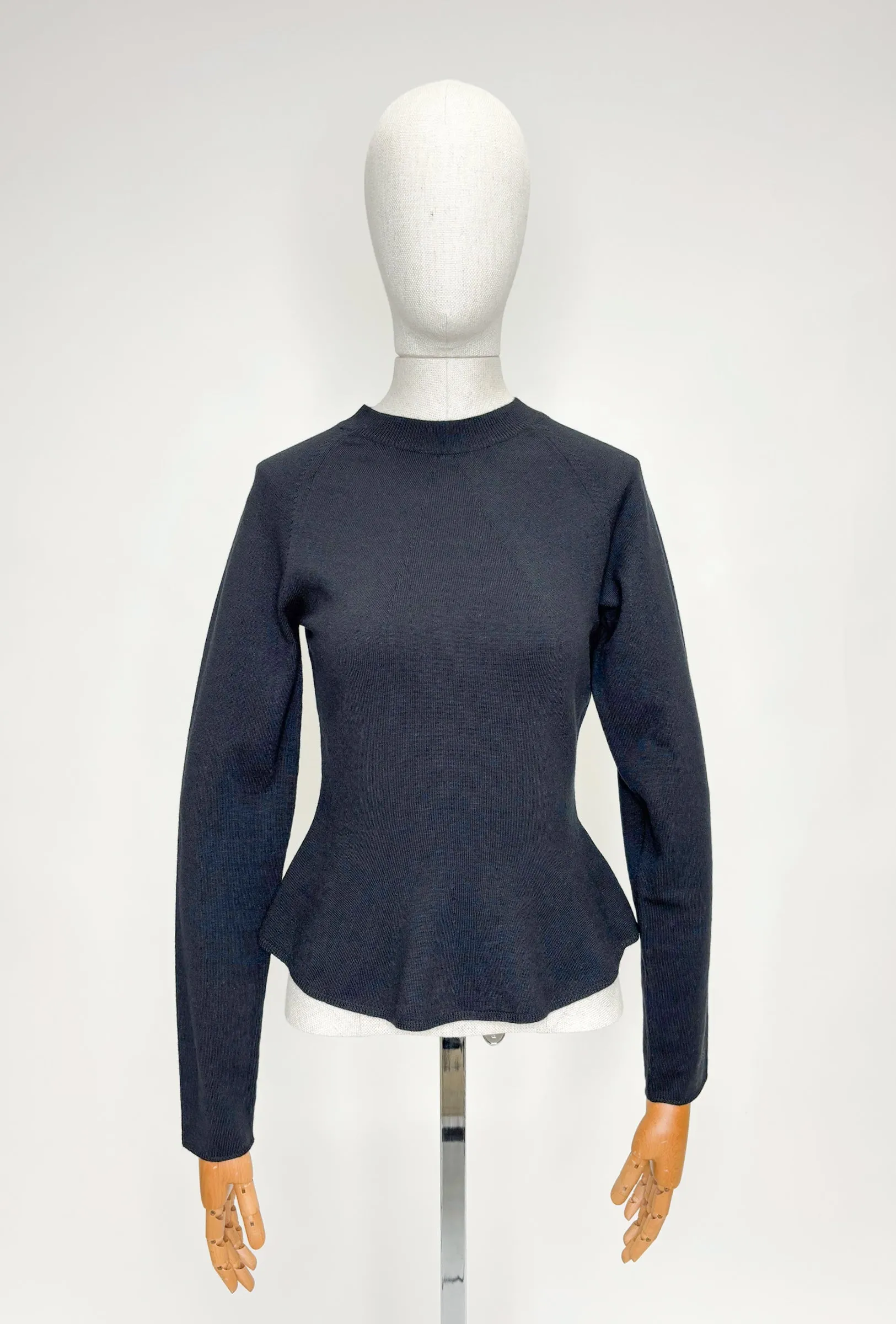 MERINO WOOL Pullover, Jet Black sold by ODEEH